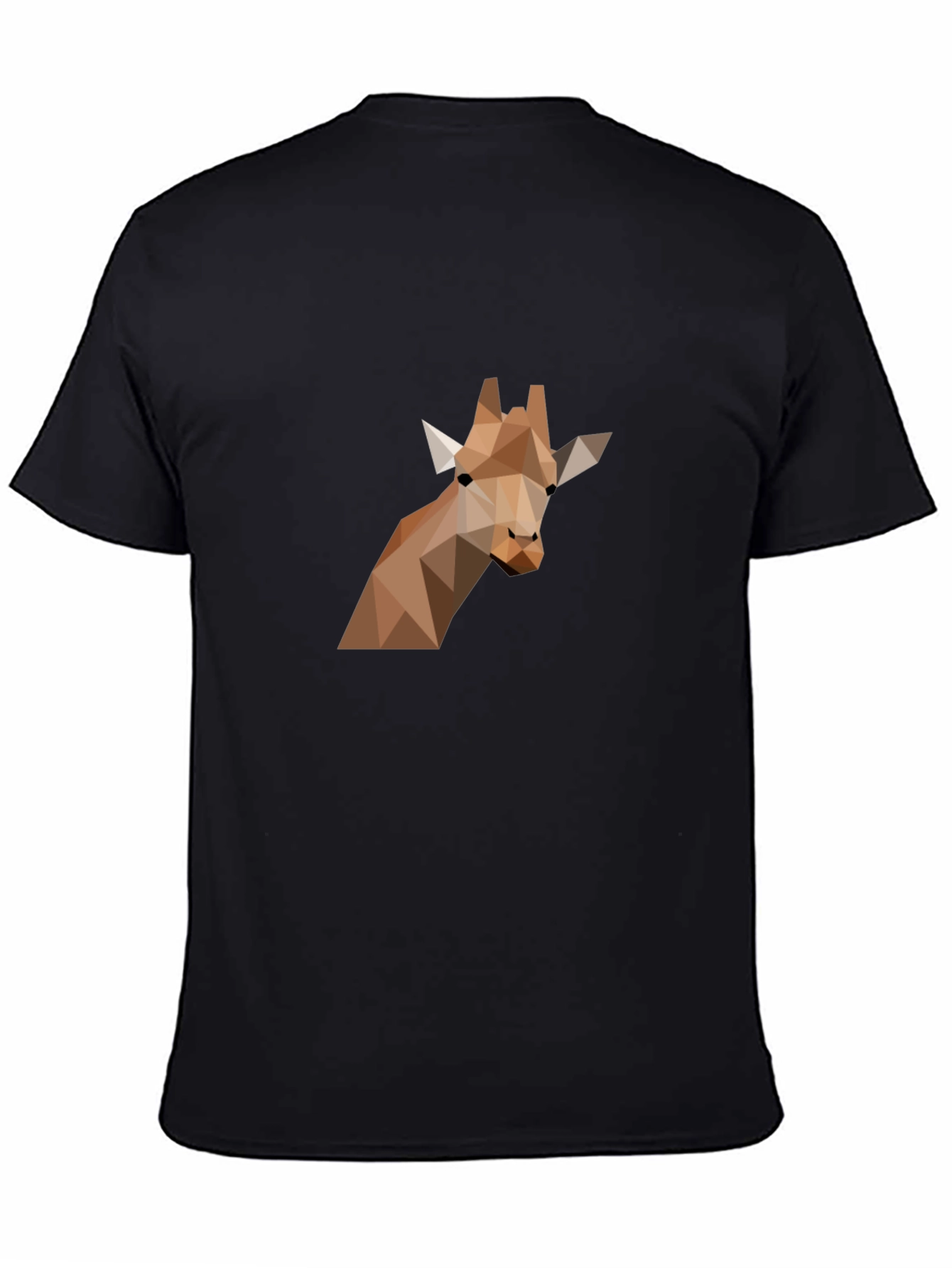 Geometric Giraffe Graphic Tee - Modern Art Shirt