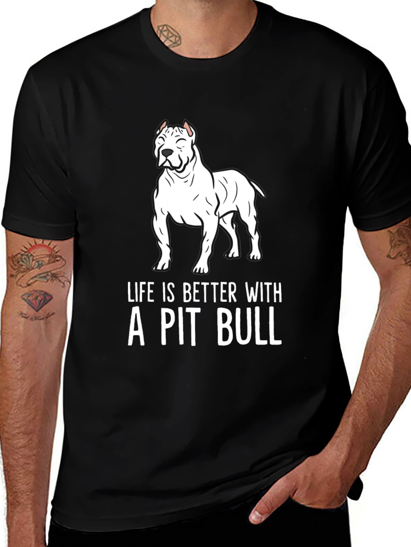 Pit Bull Lover T-Shirt - Life is Better!