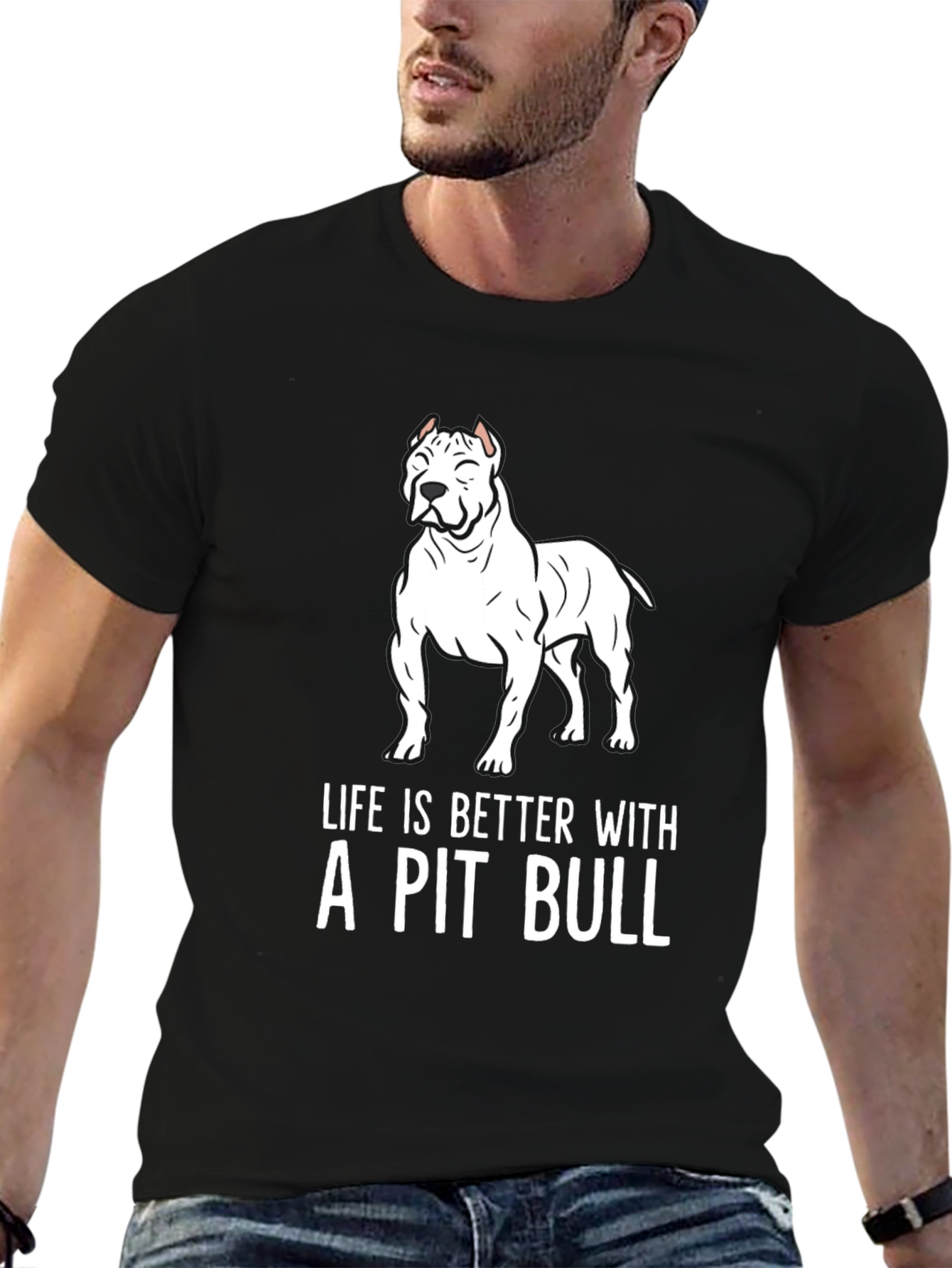 Pit Bull Lover T-Shirt - Life is Better!