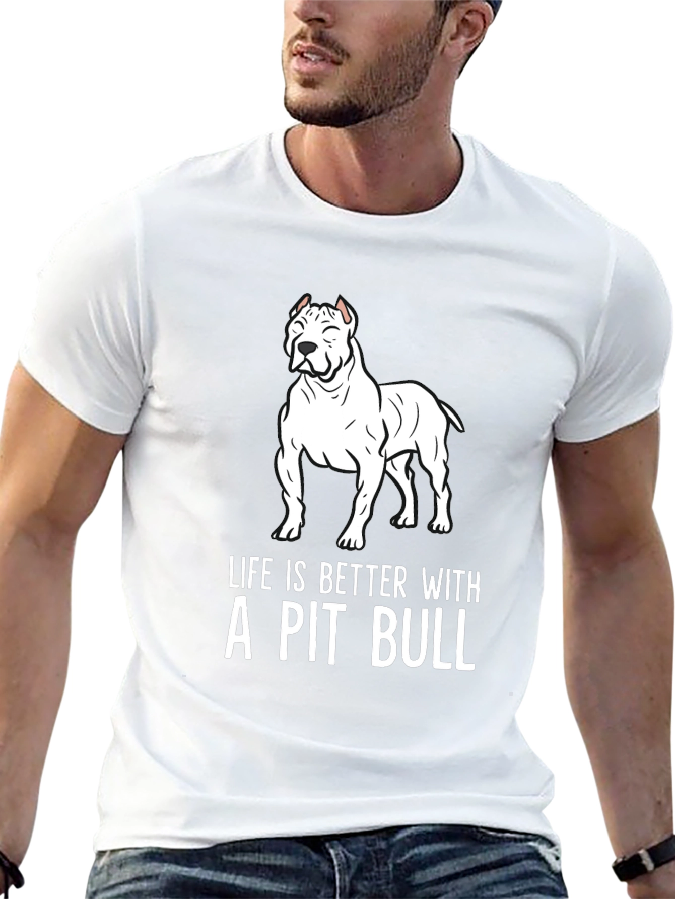 Pit Bull Lover T-Shirt - Life is Better!