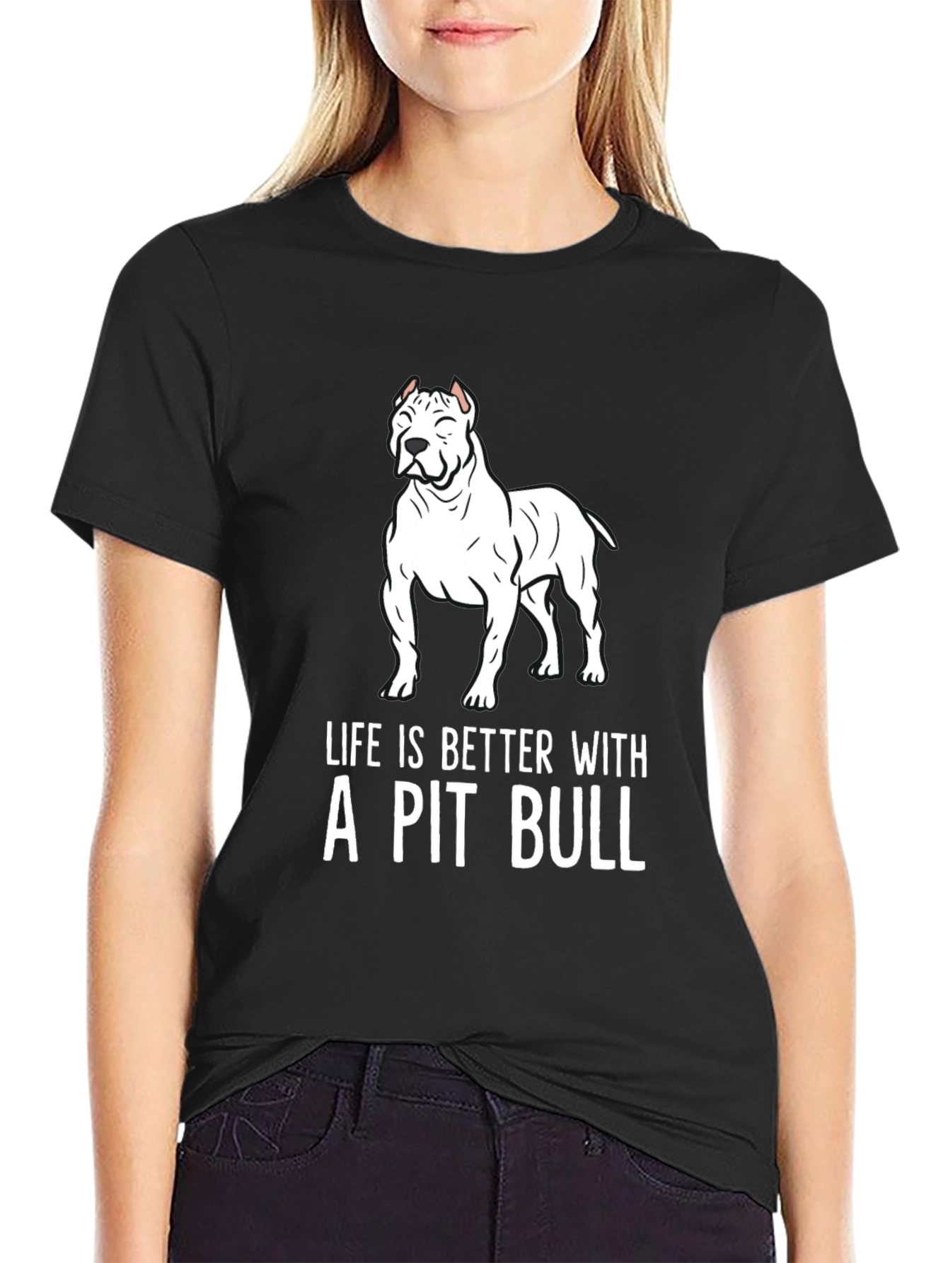 Pit Bull Lover T-Shirt - Life is Better!