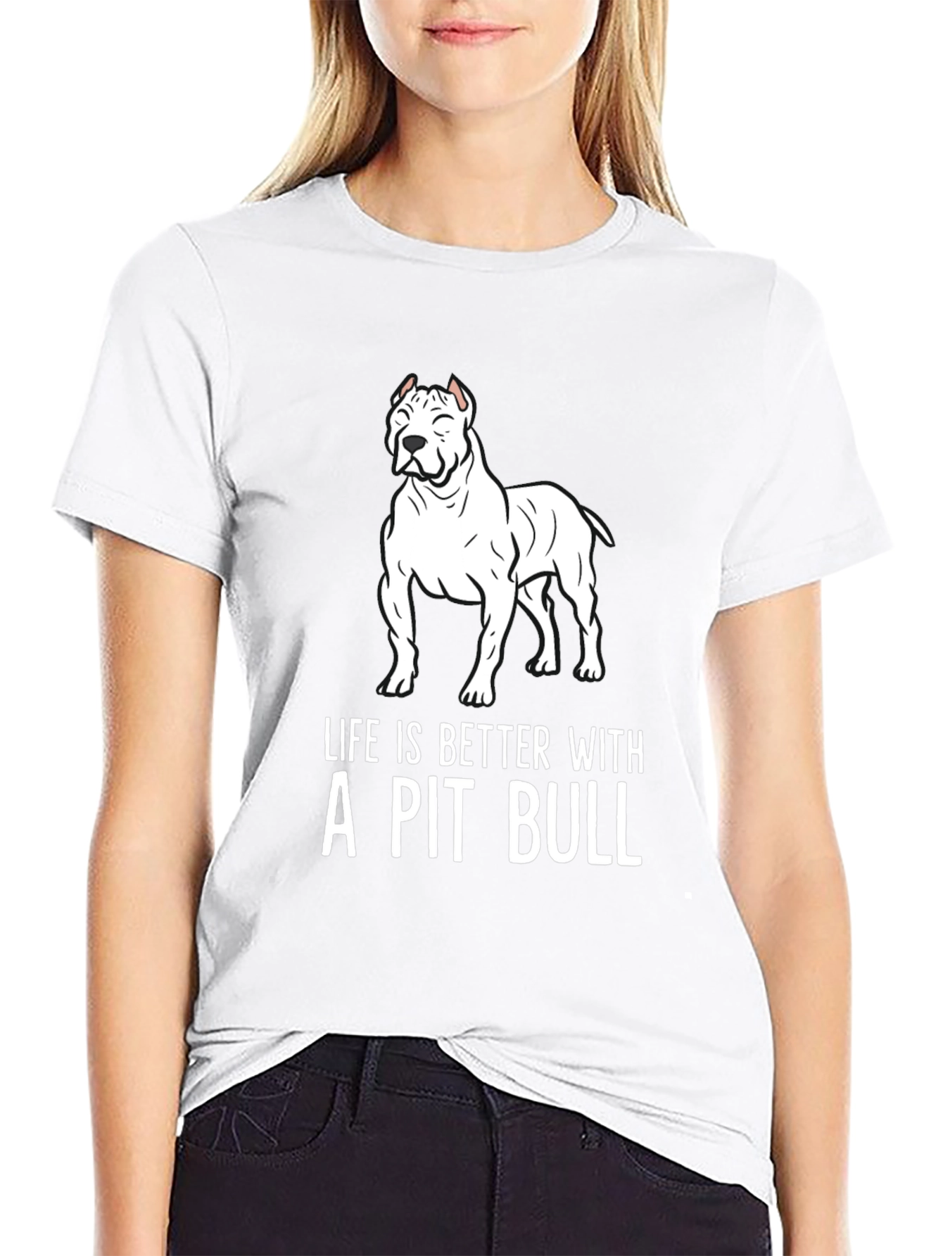 Pit Bull Lover T-Shirt - Life is Better!