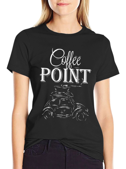 Coffee Point Car T-Shirt - Unique Graphic Tee for Coffee Lovers