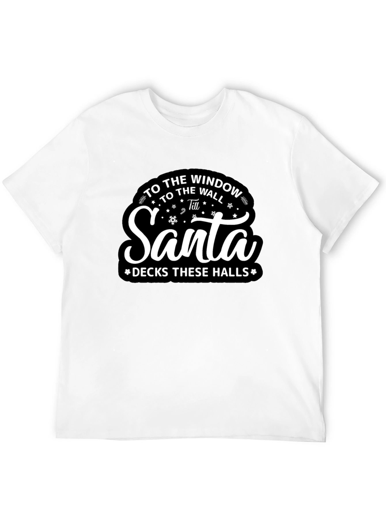 Santa Decks These Halls Christmas T-Shirt