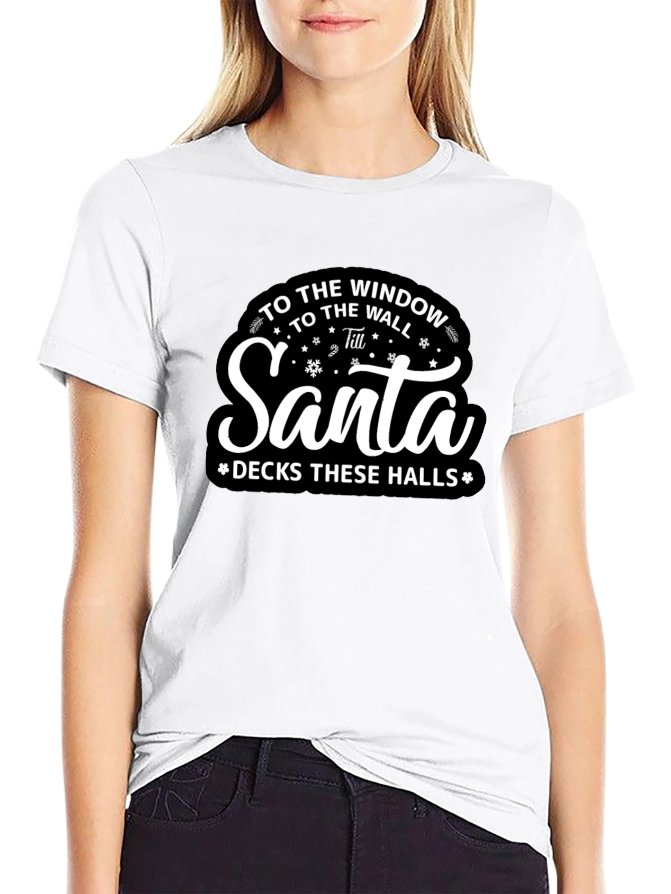 Santa Decks These Halls Christmas T-Shirt