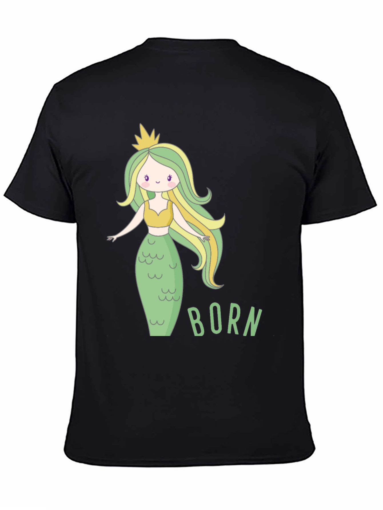 Mermaid Born T-Shirt - Cute Cartoon Graphic Tee