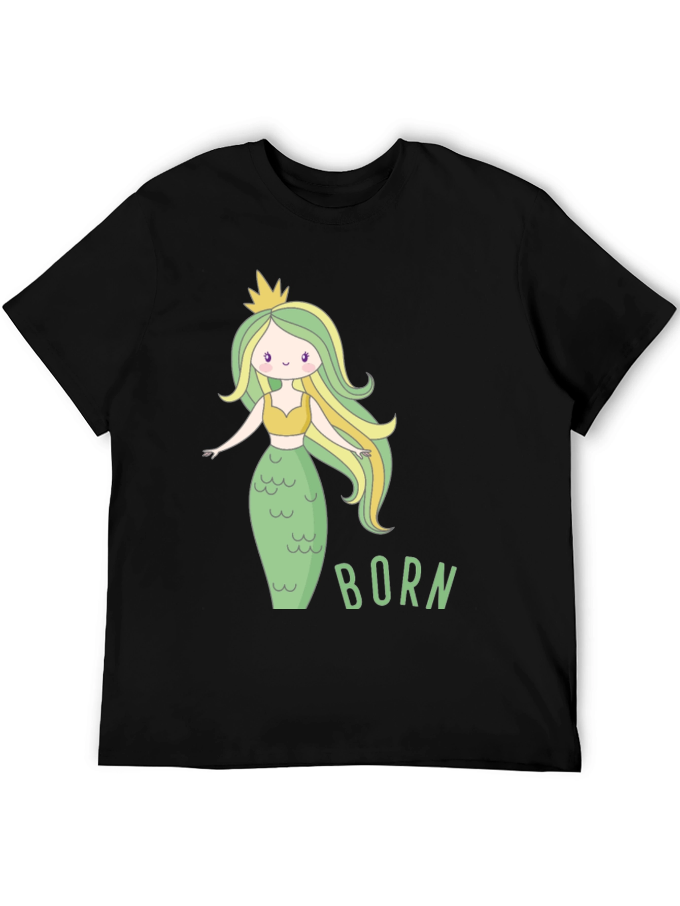 Mermaid Born T-Shirt - Cute Cartoon Graphic Tee