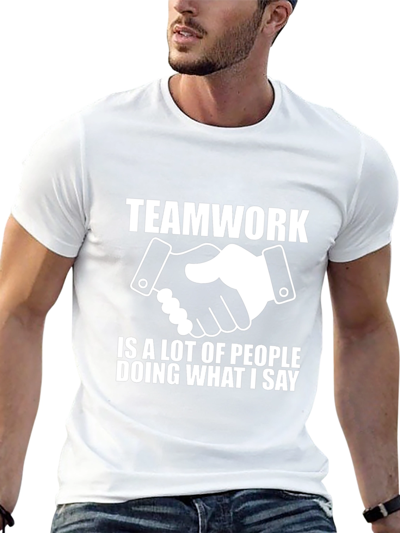 Teamwork Funny Slogan T-Shirt