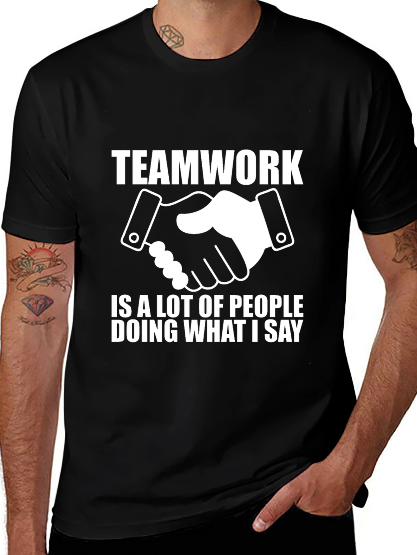 Teamwork Funny Slogan T-Shirt