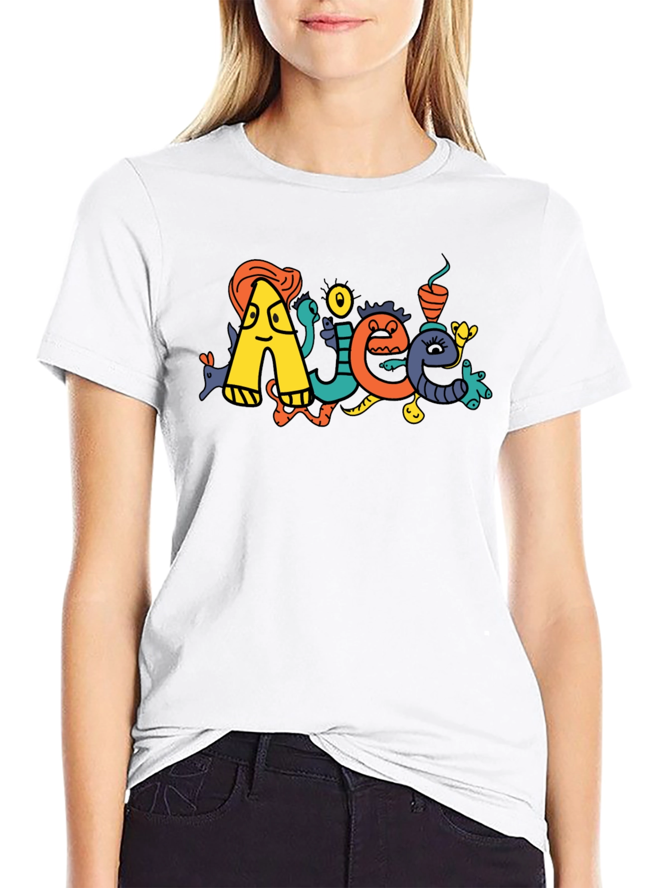 Doodle Art Black T-Shirt