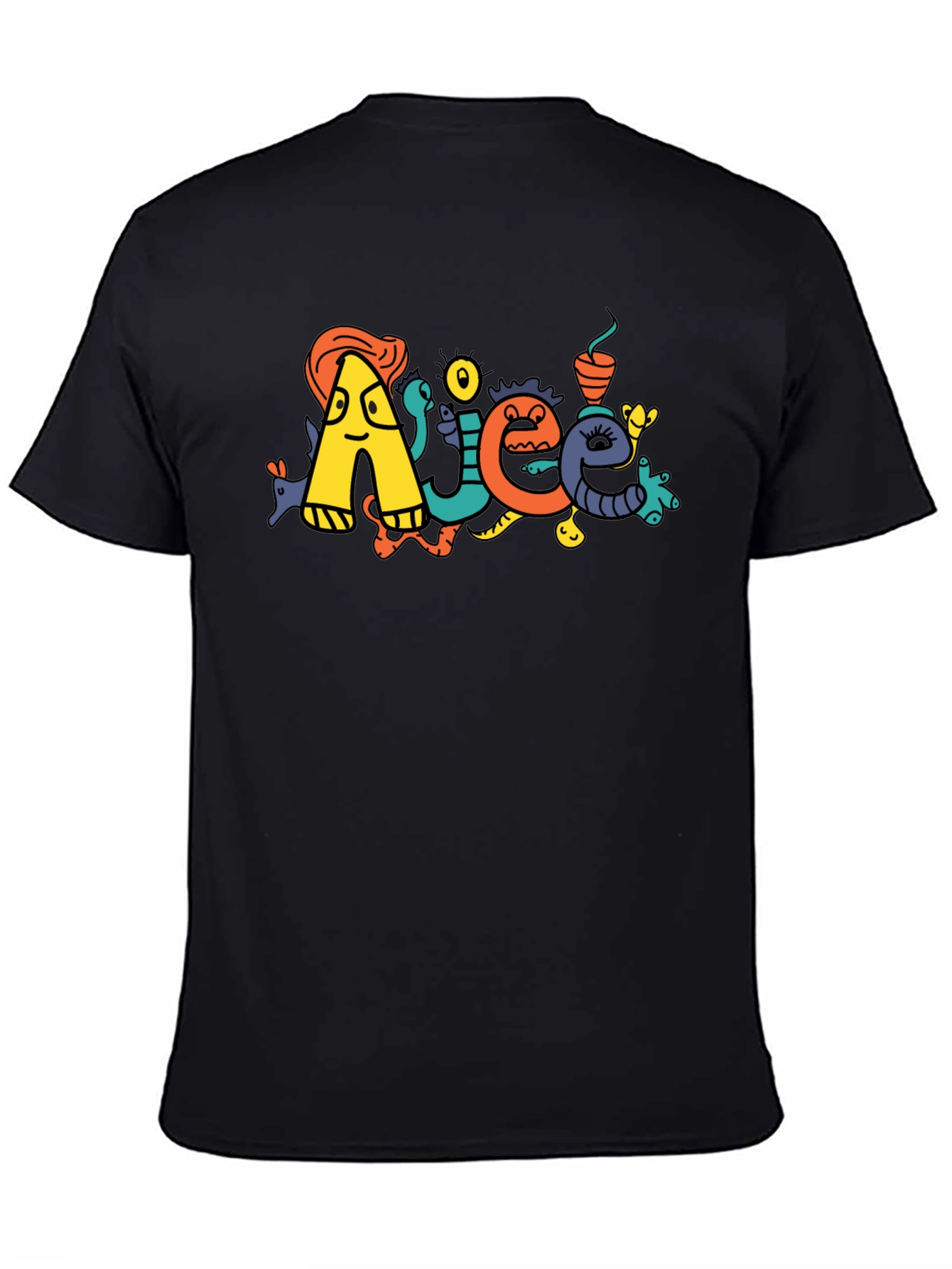 Doodle Art Black T-Shirt