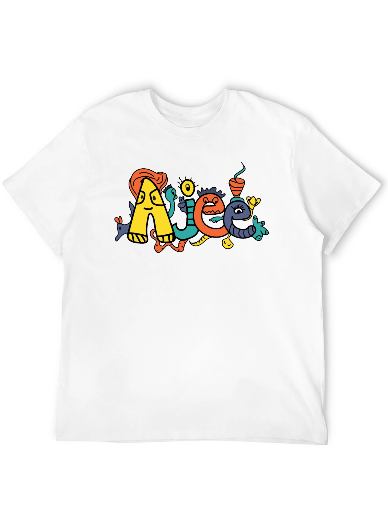 Doodle Art Black T-Shirt