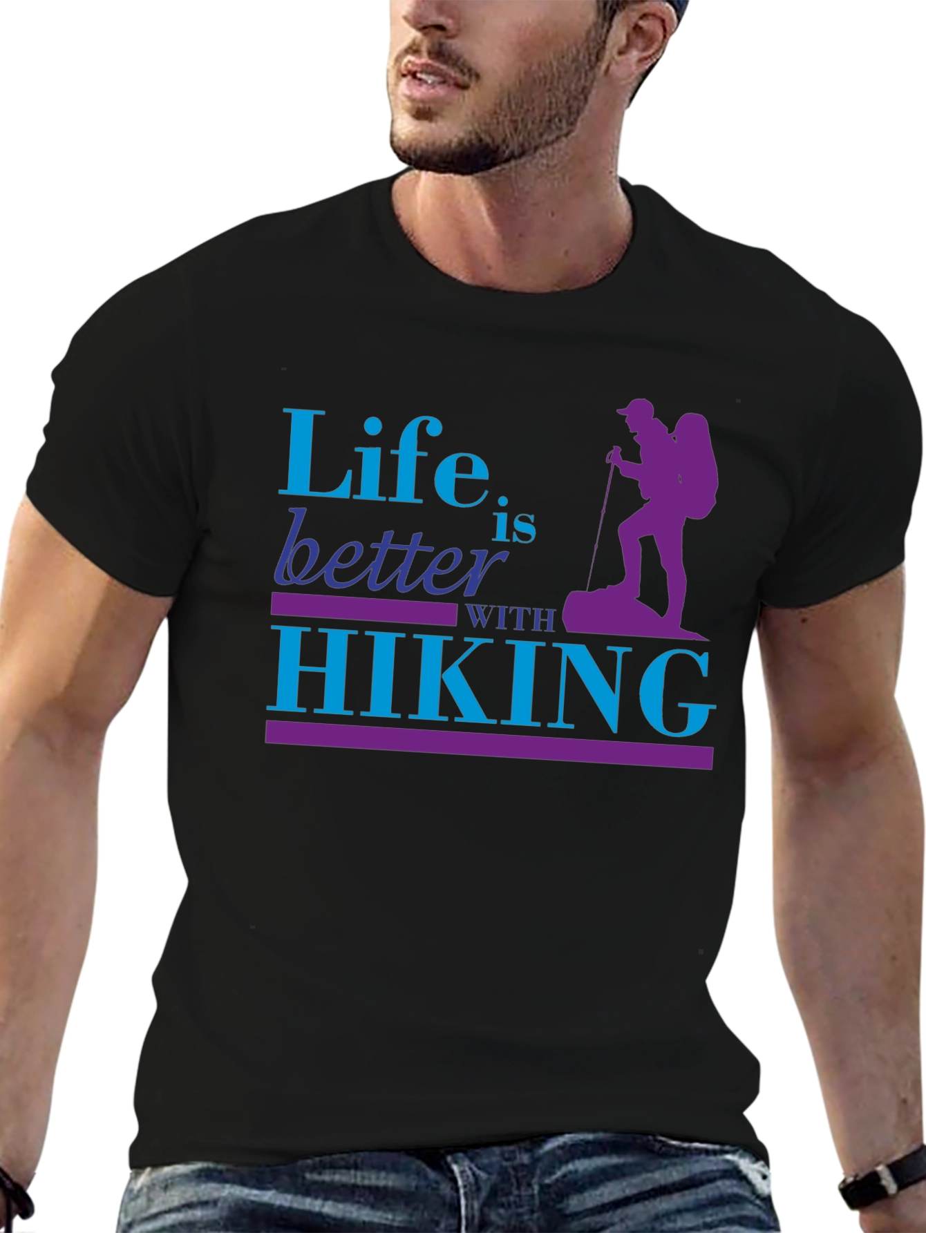 Life is Better with Hiking Graphic T-Shirt