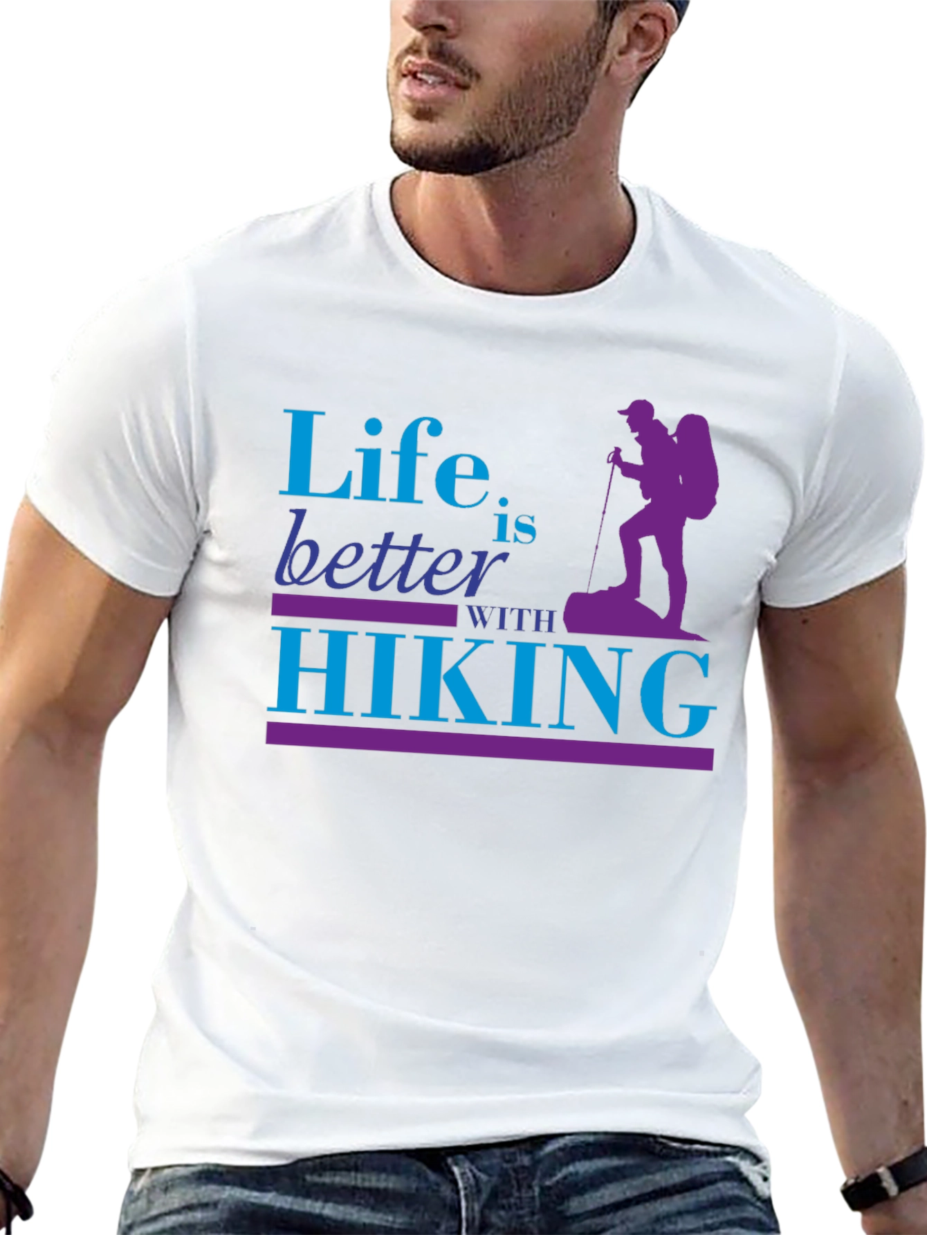 Life is Better with Hiking Graphic T-Shirt