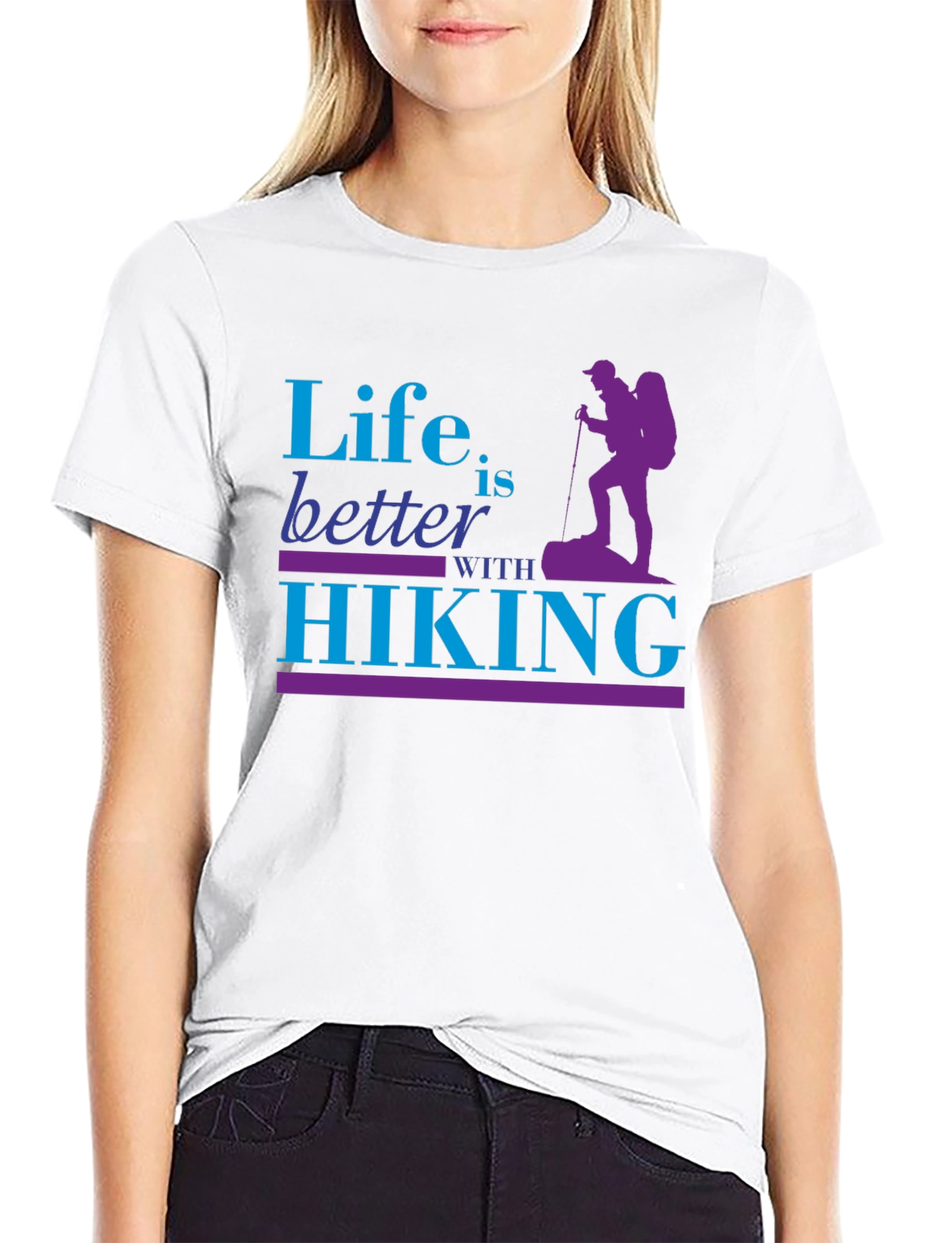 Life is Better with Hiking Graphic T-Shirt