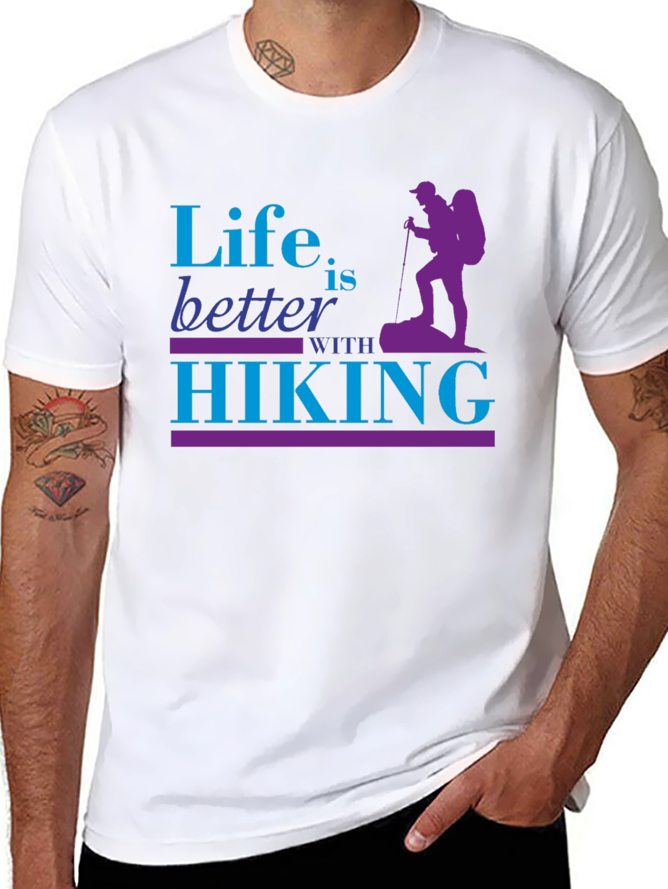 Life is Better with Hiking Graphic T-Shirt