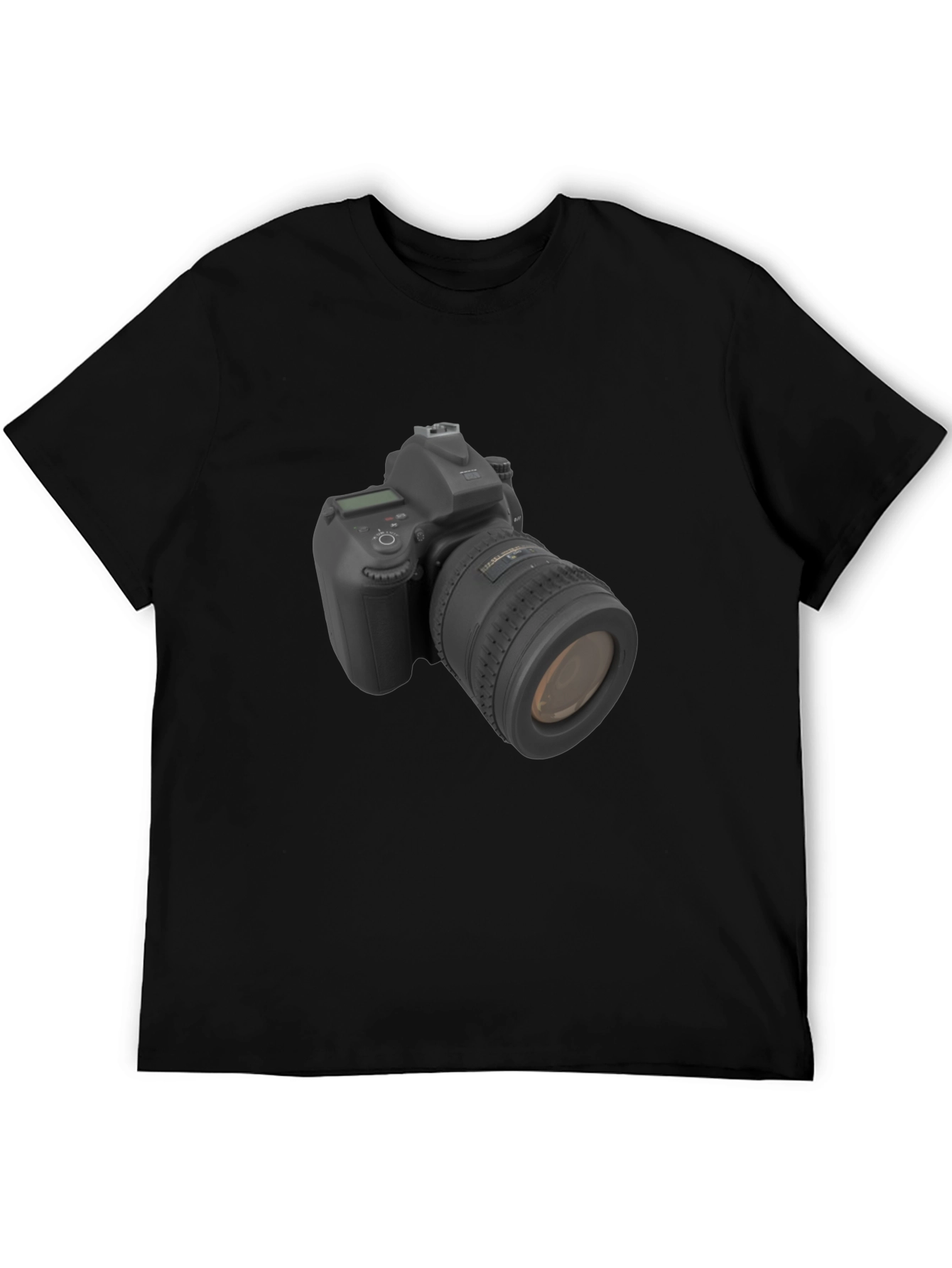 Camera Graphic Black T-Shirt - Photographers Tee