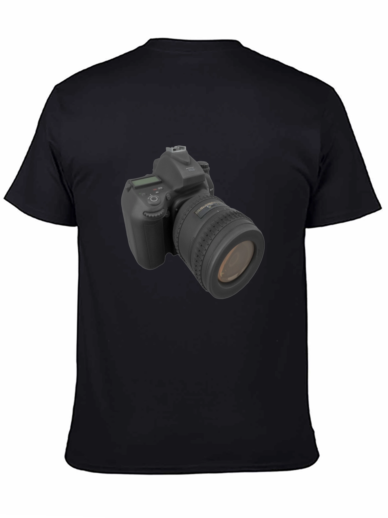 Camera Graphic Black T-Shirt - Photographers Tee