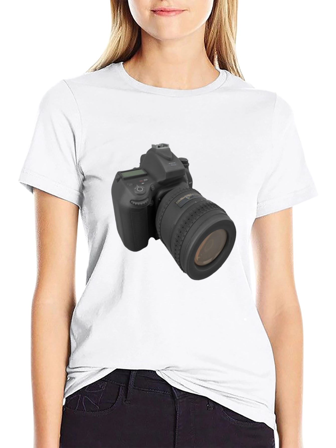 Camera Graphic Black T-Shirt - Photographers Tee