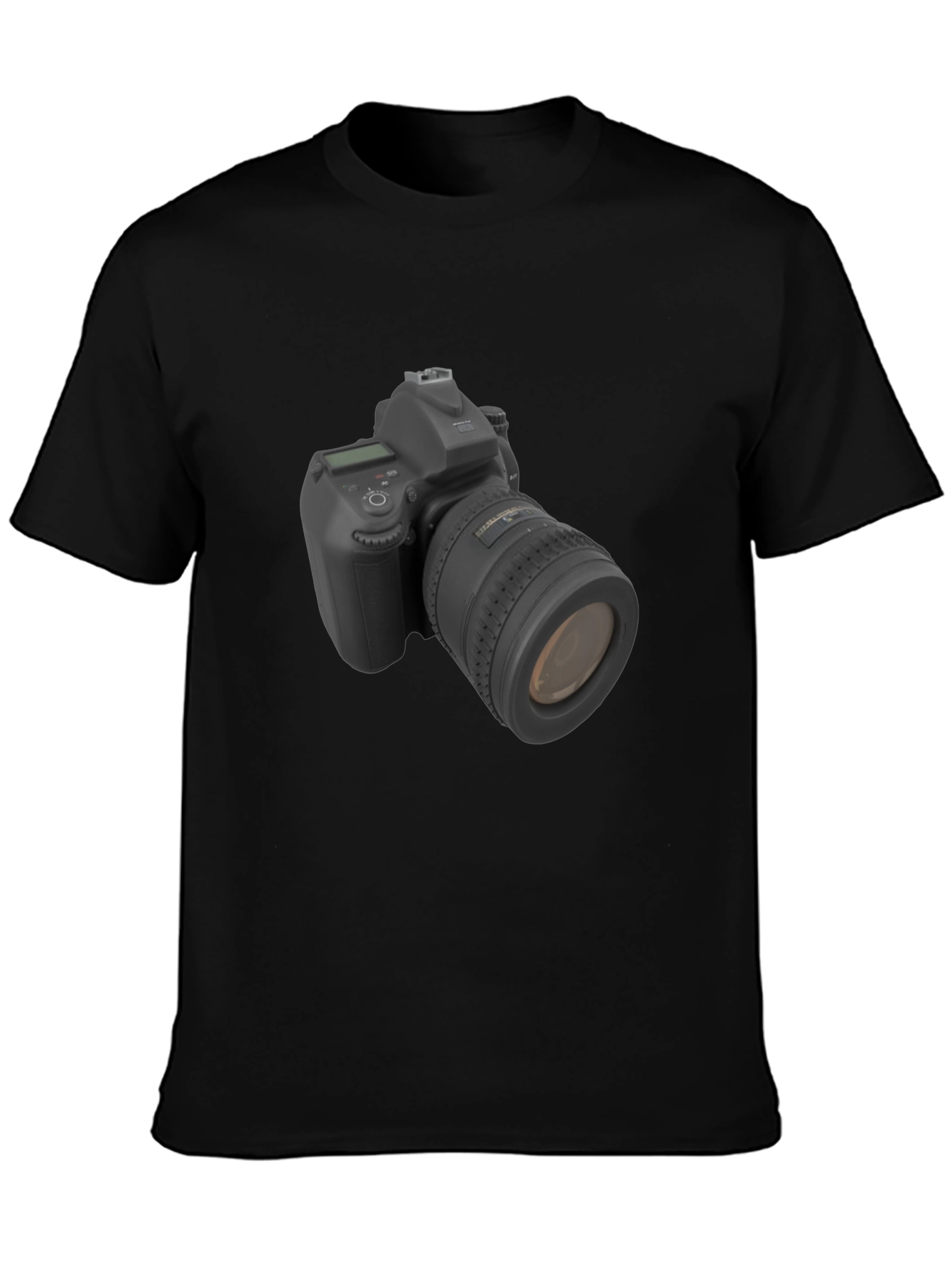 Camera Graphic Black T-Shirt - Photographers Tee