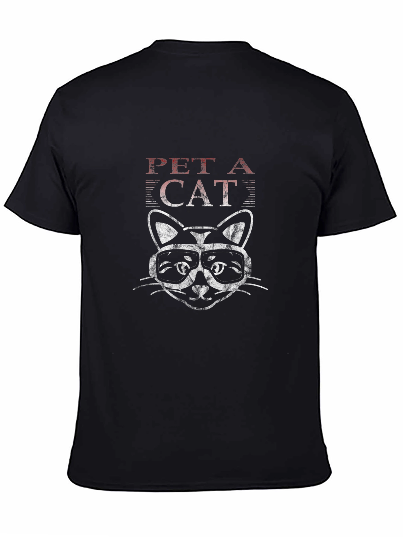 Pet a Cat T-Shirt Black