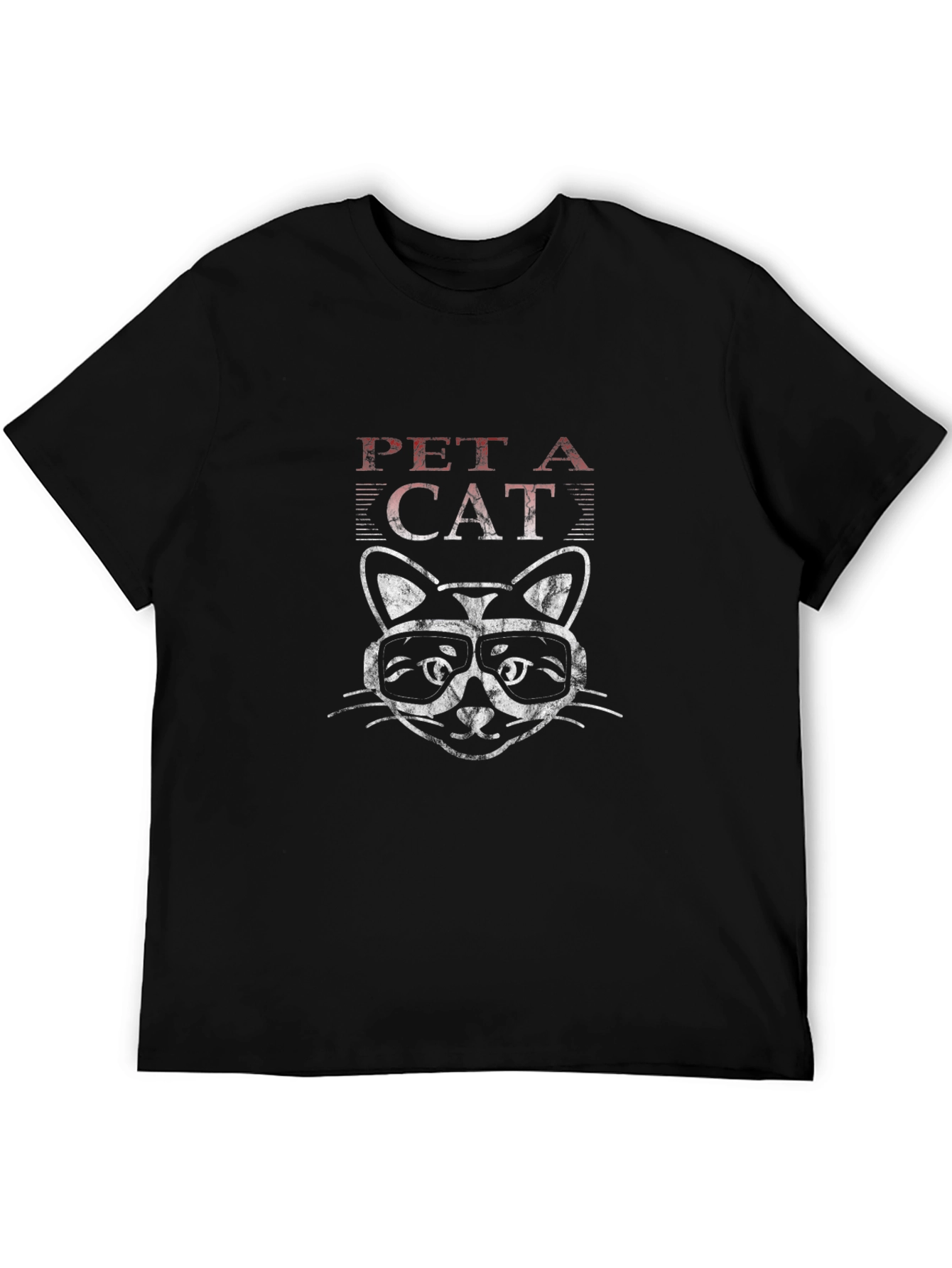 Pet a Cat T-Shirt Black