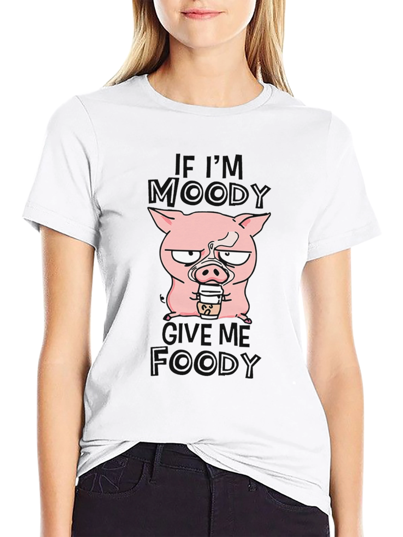 Moody Pig Coffee Lover Graphic Tee