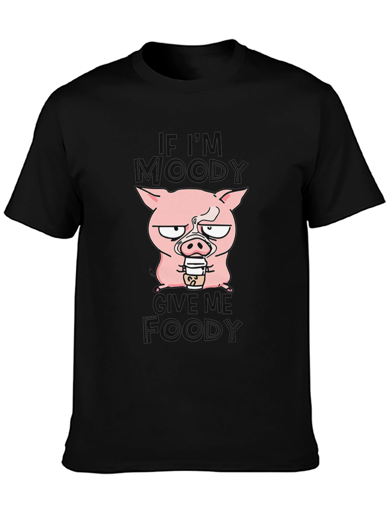 Moody Pig Coffee Lover Graphic Tee