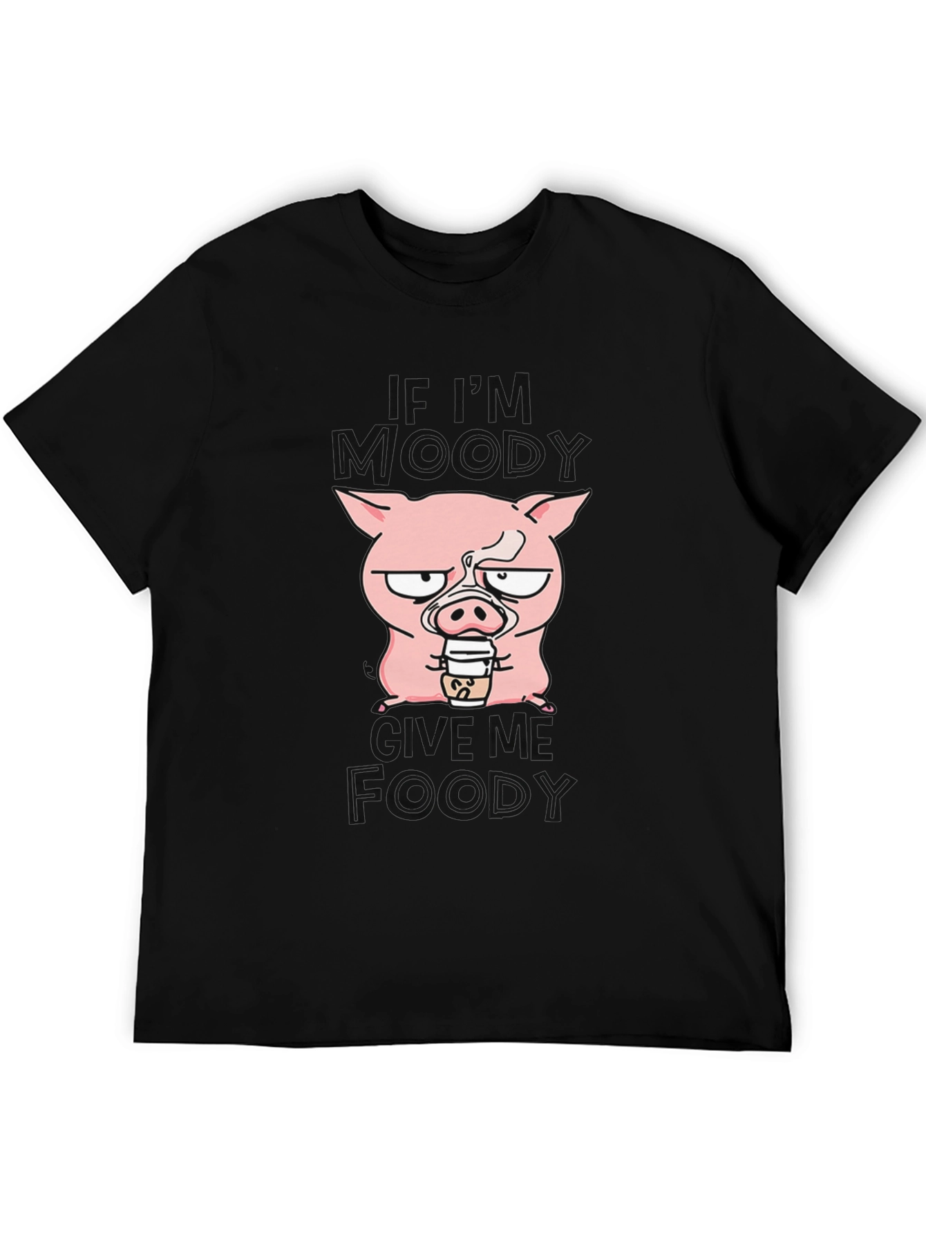Moody Pig Coffee Lover Graphic Tee