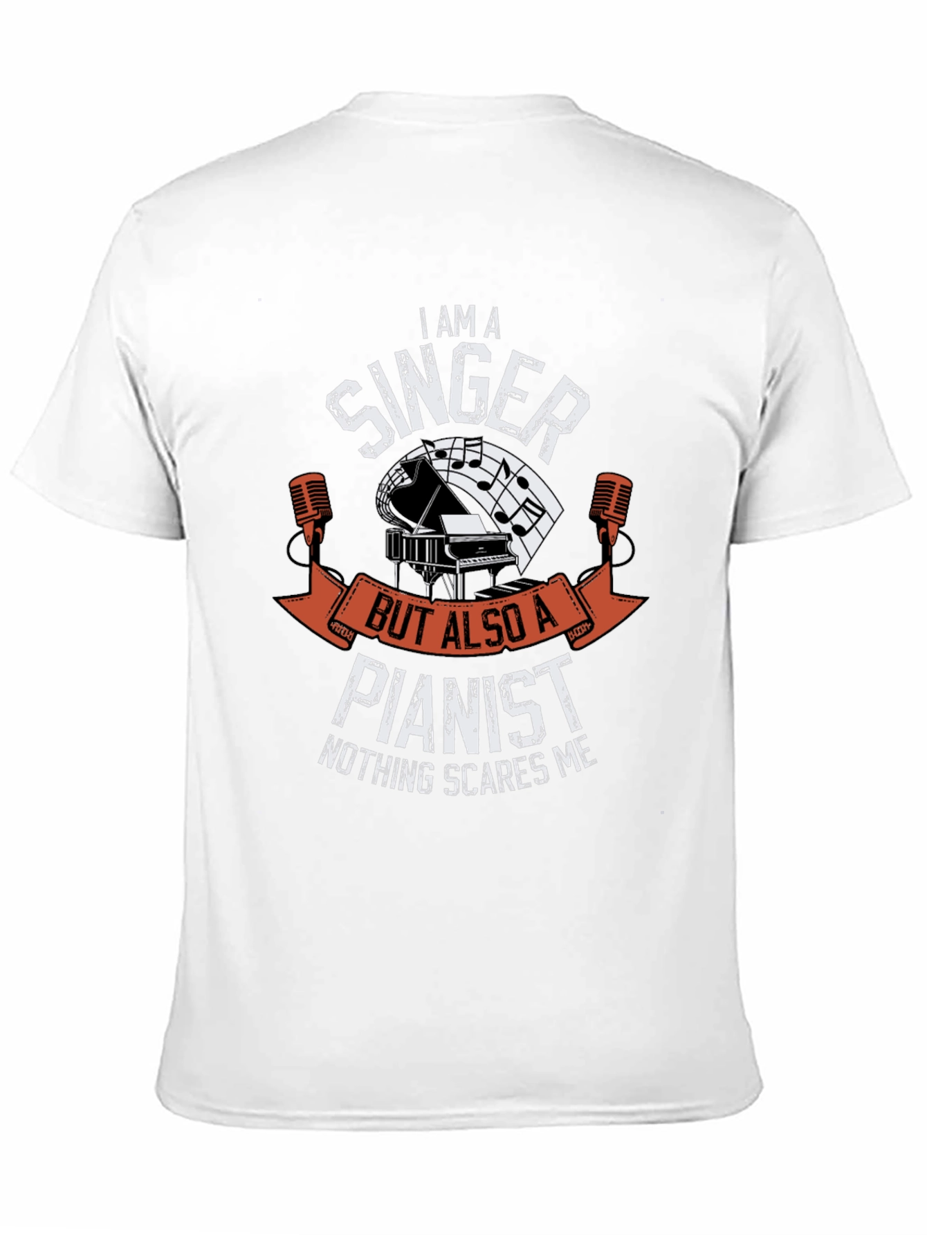 Singer Pianist Graphic Tee - Music Lovers T-Shirt