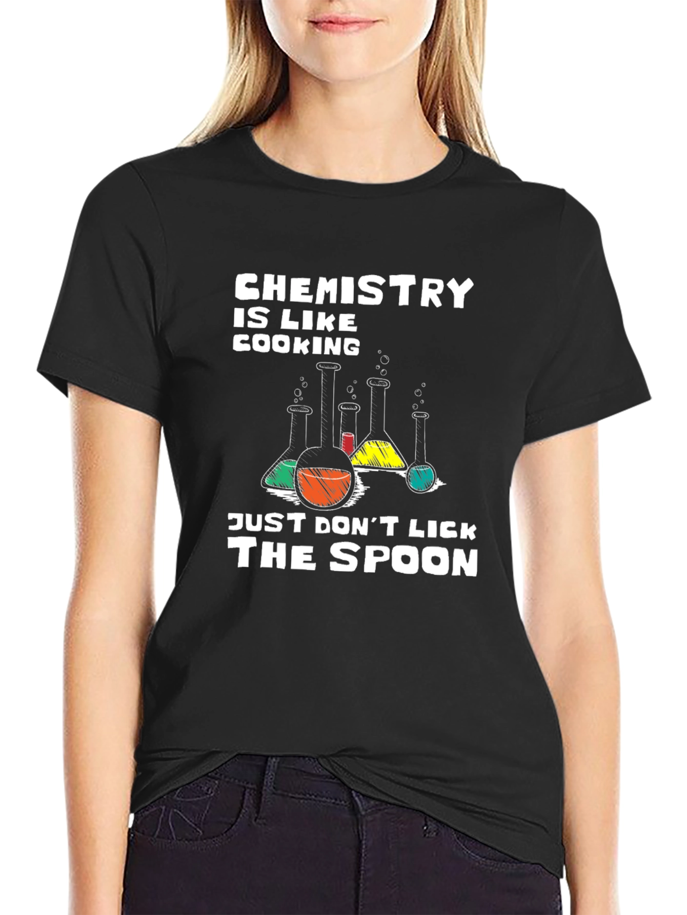 Chemistry Cooking T-Shirt: Dont Lick the Spoon