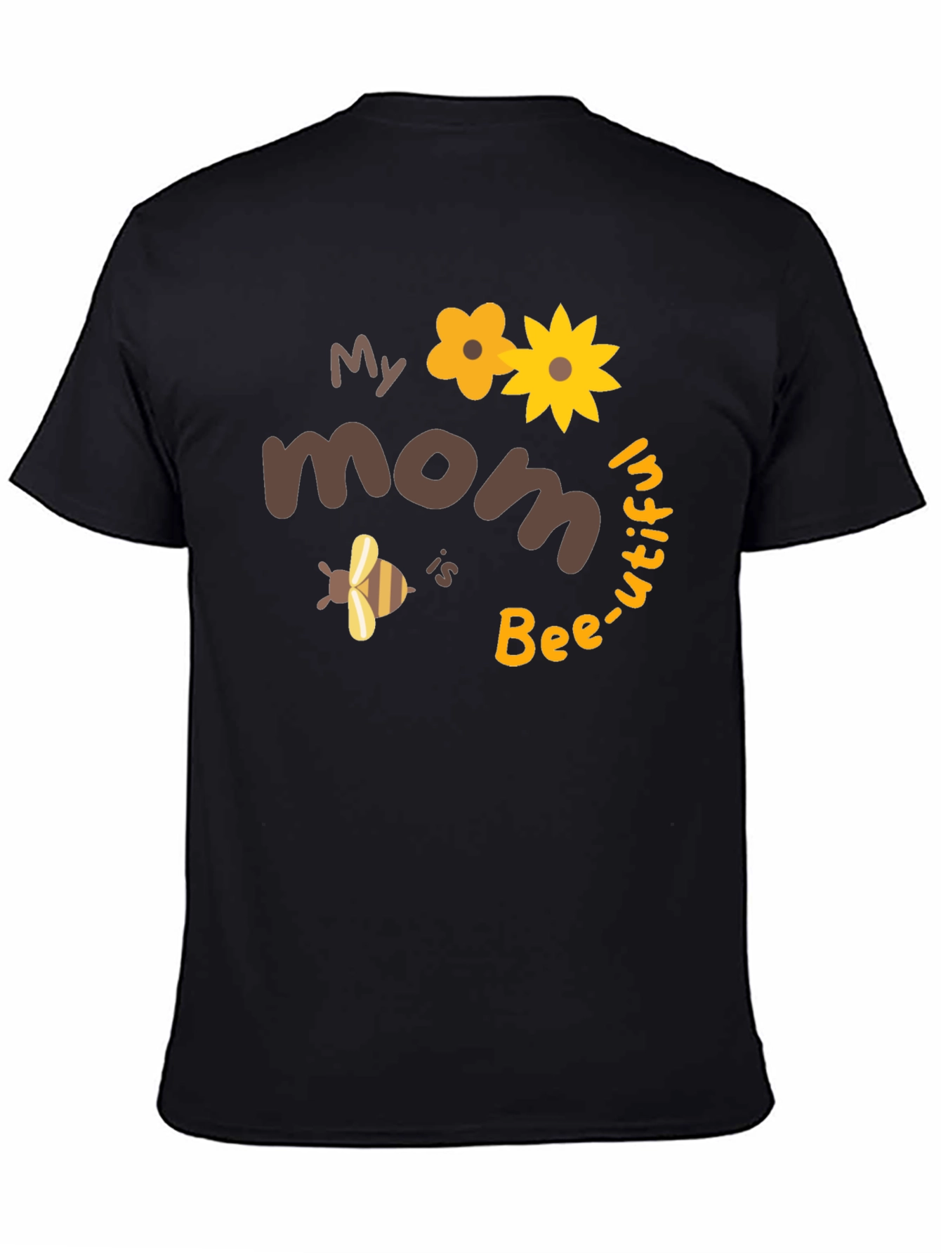 Bee-utiful Mom T-Shirt: Cute Floral Bee Design