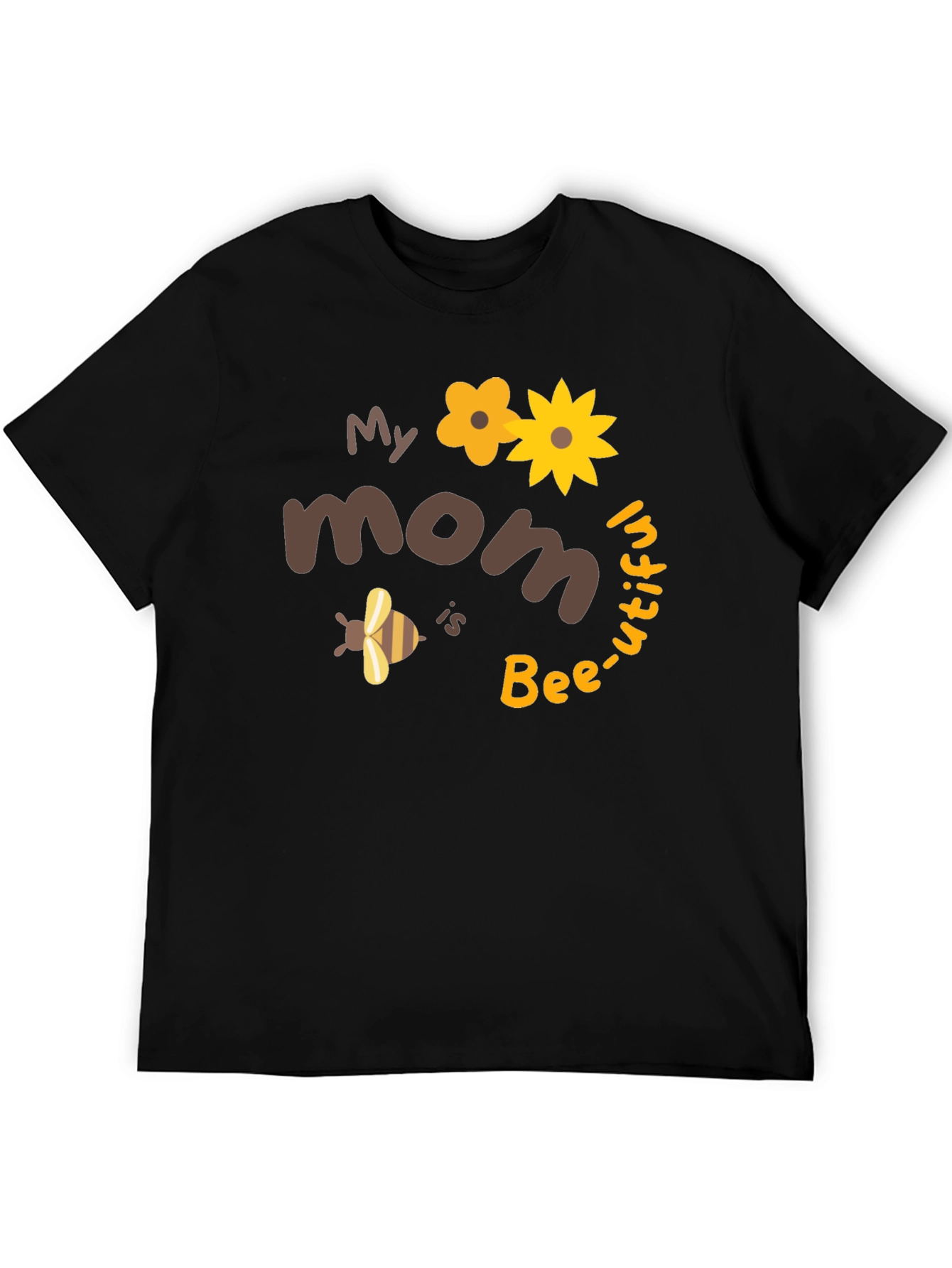 Bee-utiful Mom T-Shirt: Cute Floral Bee Design