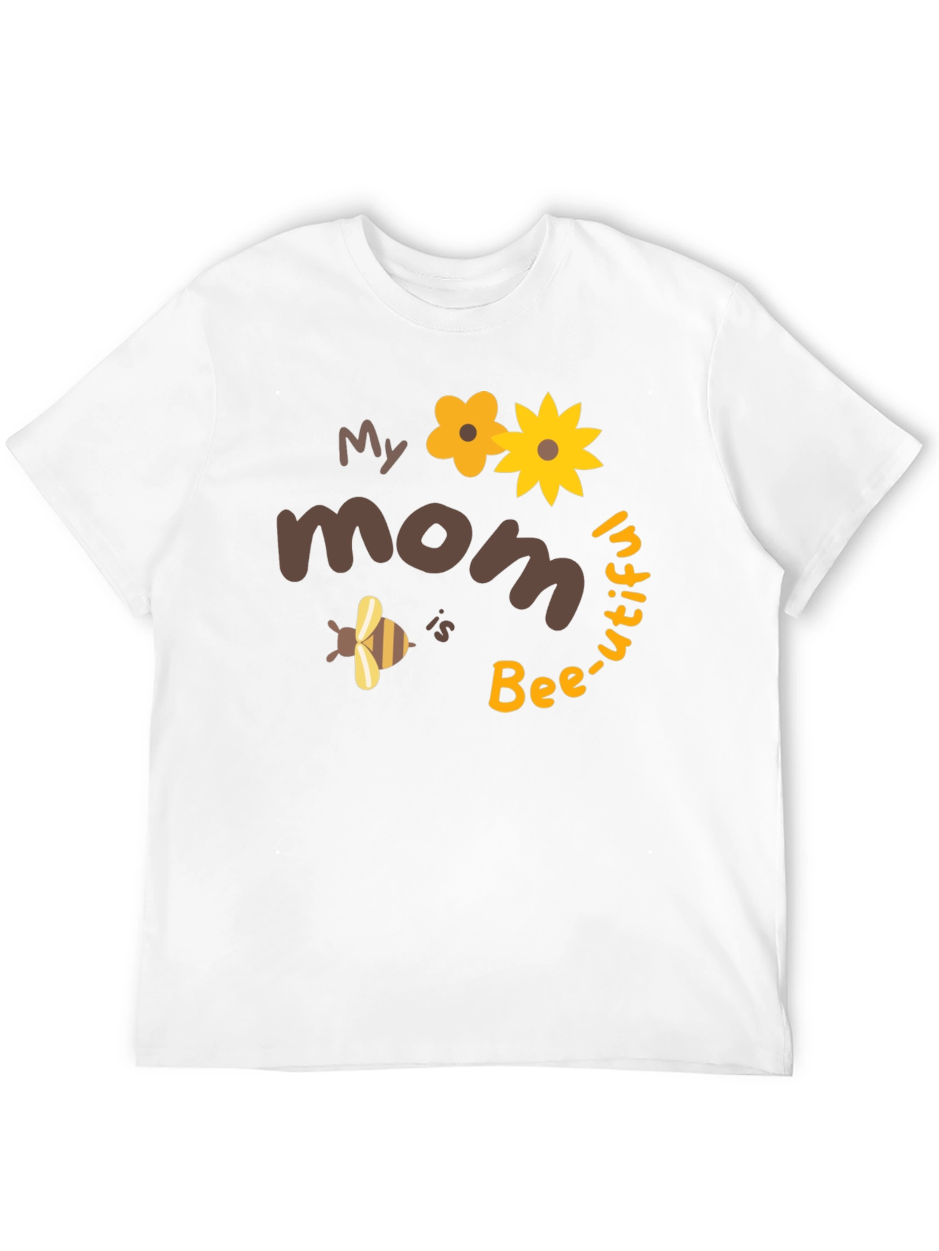 Bee-utiful Mom T-Shirt: Cute Floral Bee Design