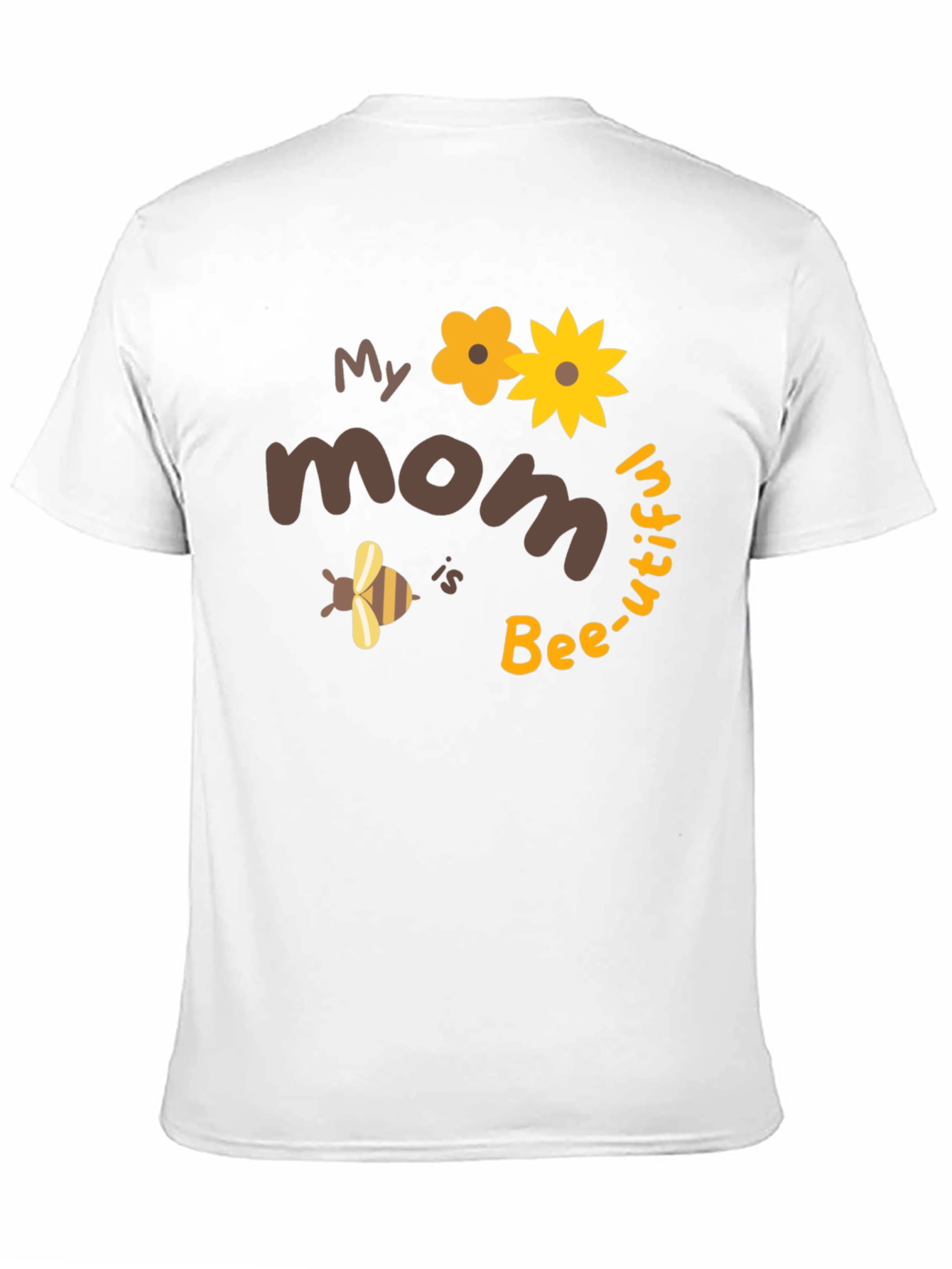 Bee-utiful Mom T-Shirt: Cute Floral Bee Design
