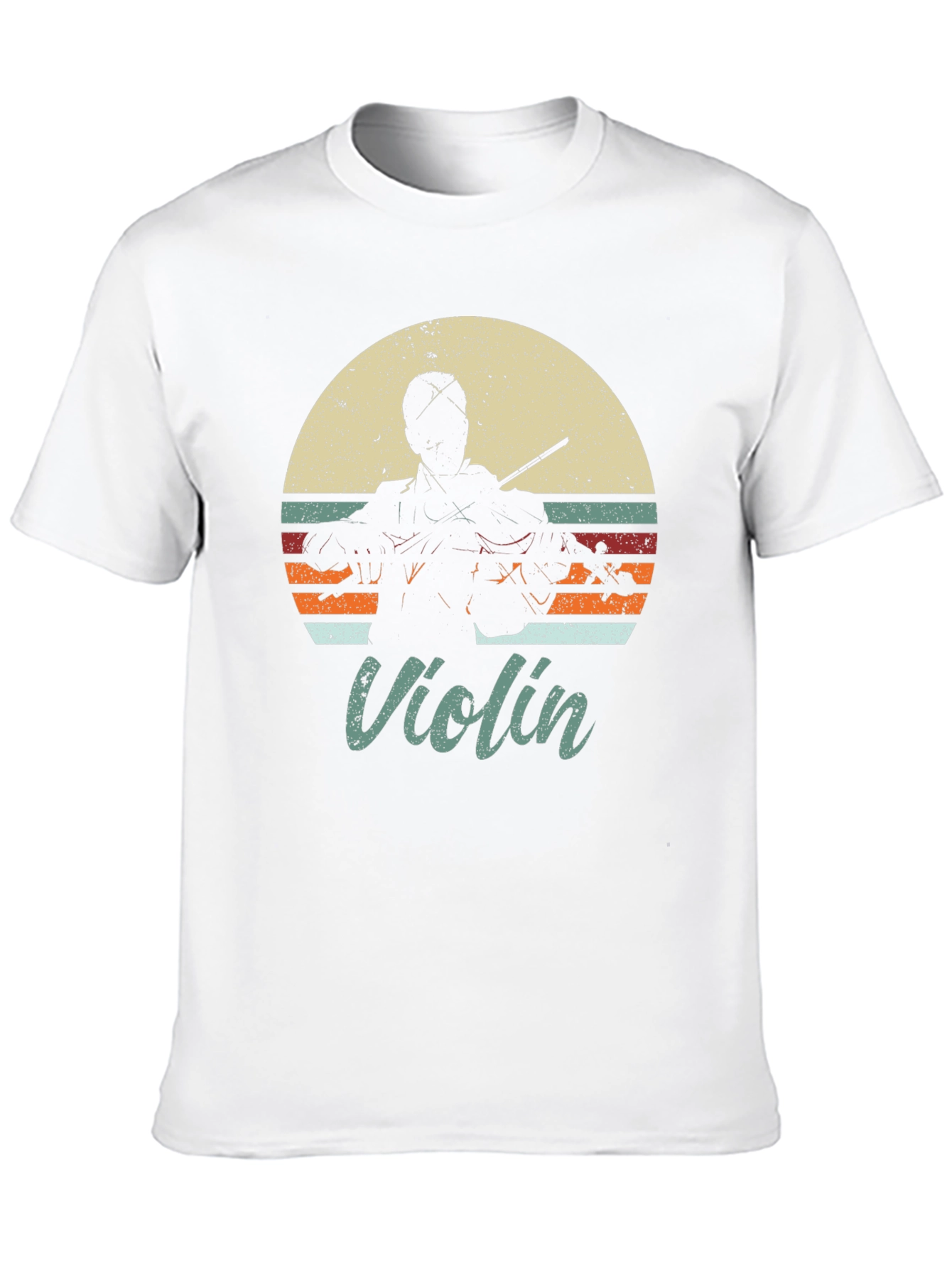 Retro Violin Player T-Shirt - Music Lover Tee