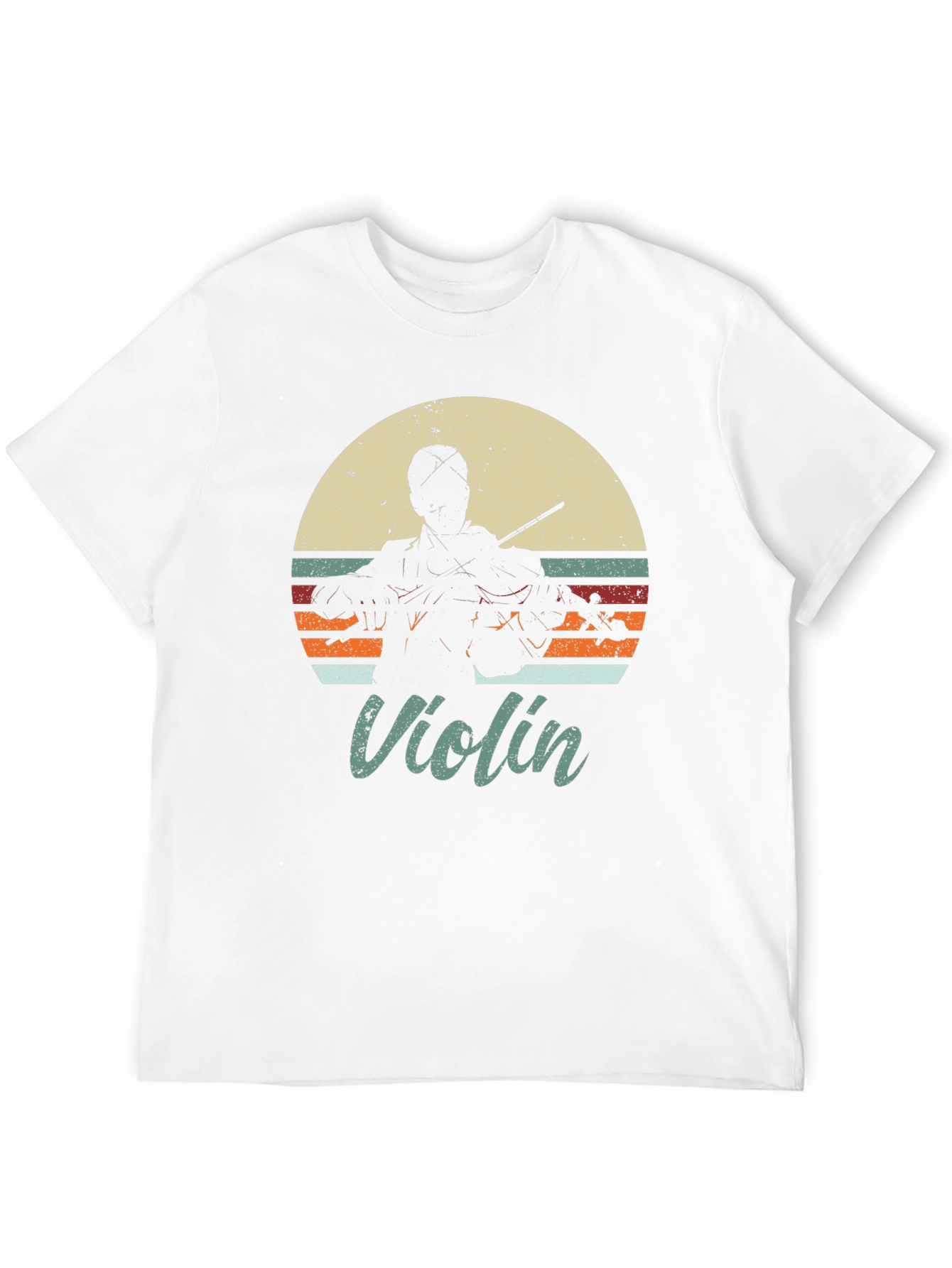 Retro Violin Player T-Shirt - Music Lover Tee