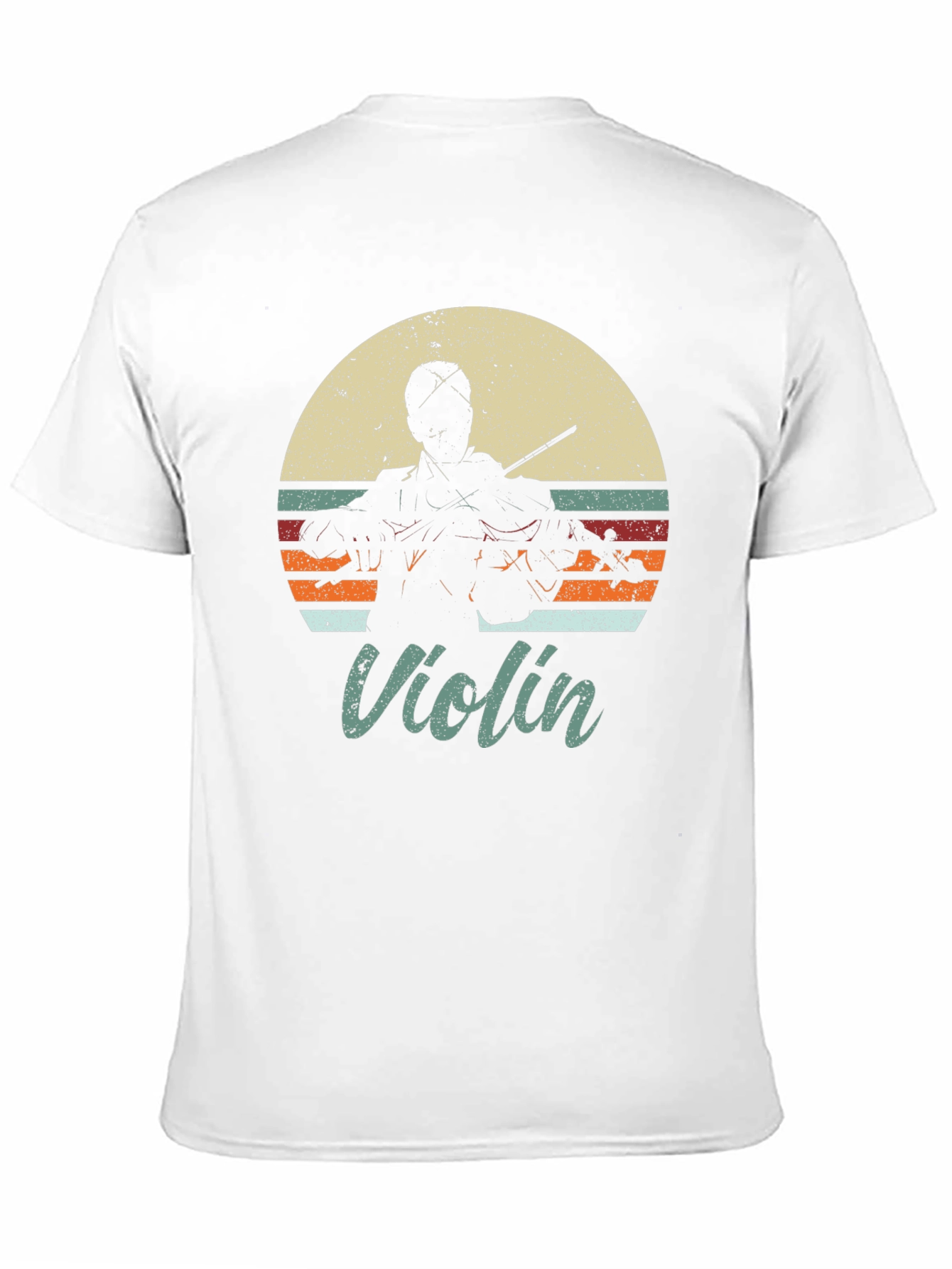 Retro Violin Player T-Shirt - Music Lover Tee