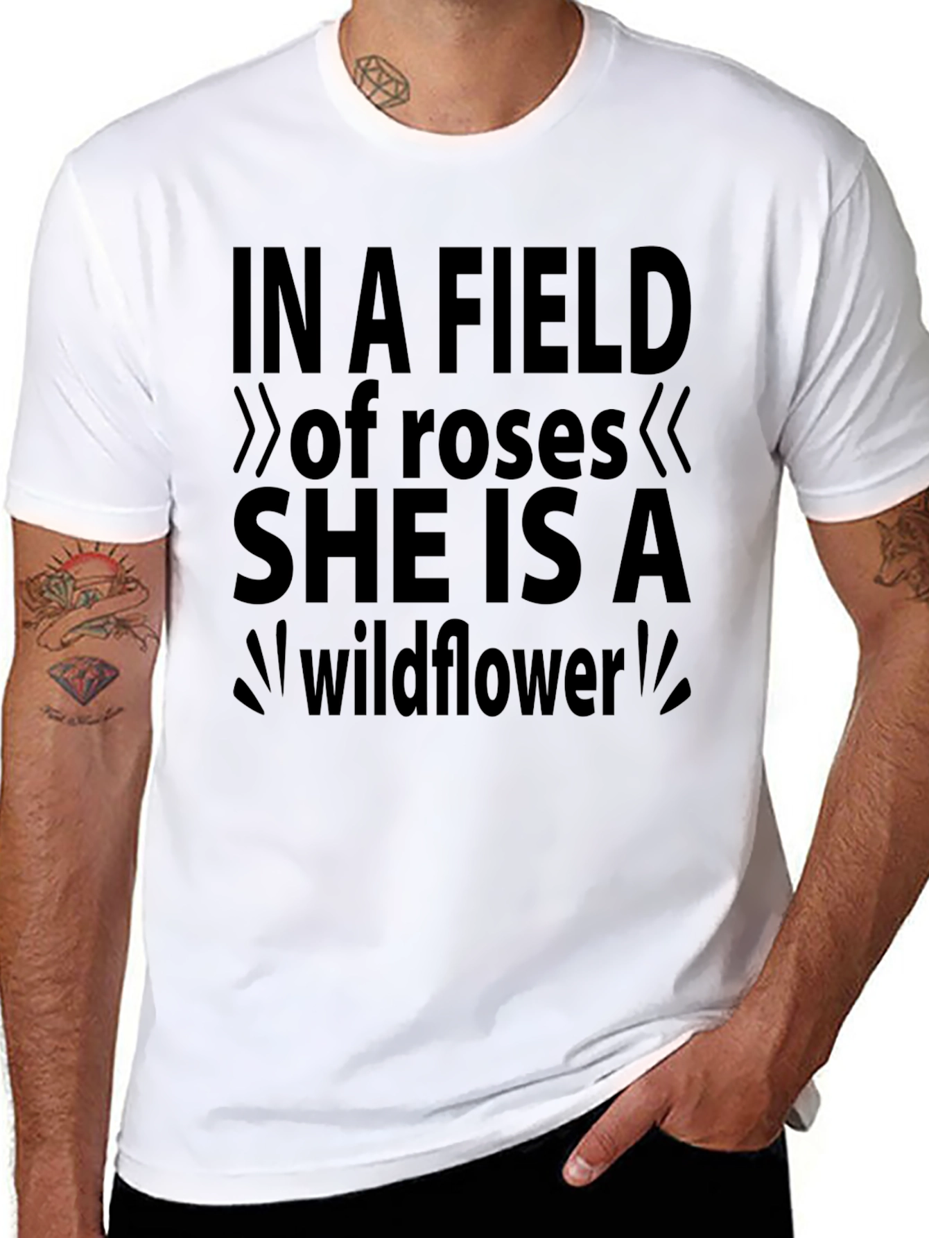 Wildflower Graphic Tee - Soft Cotton Blend