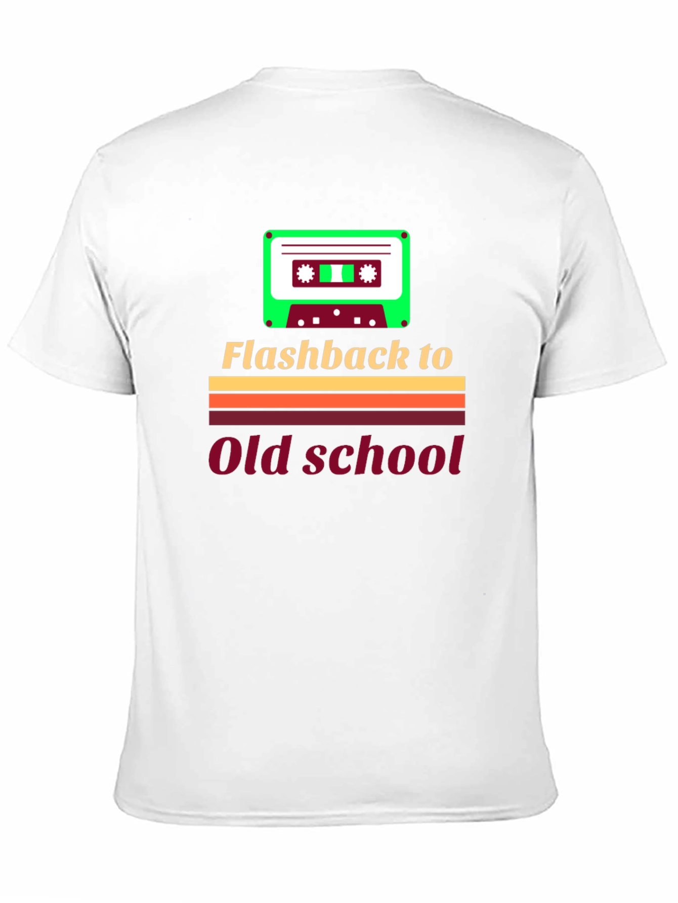 Flashback to Old School Retro Cassette T-Shirt