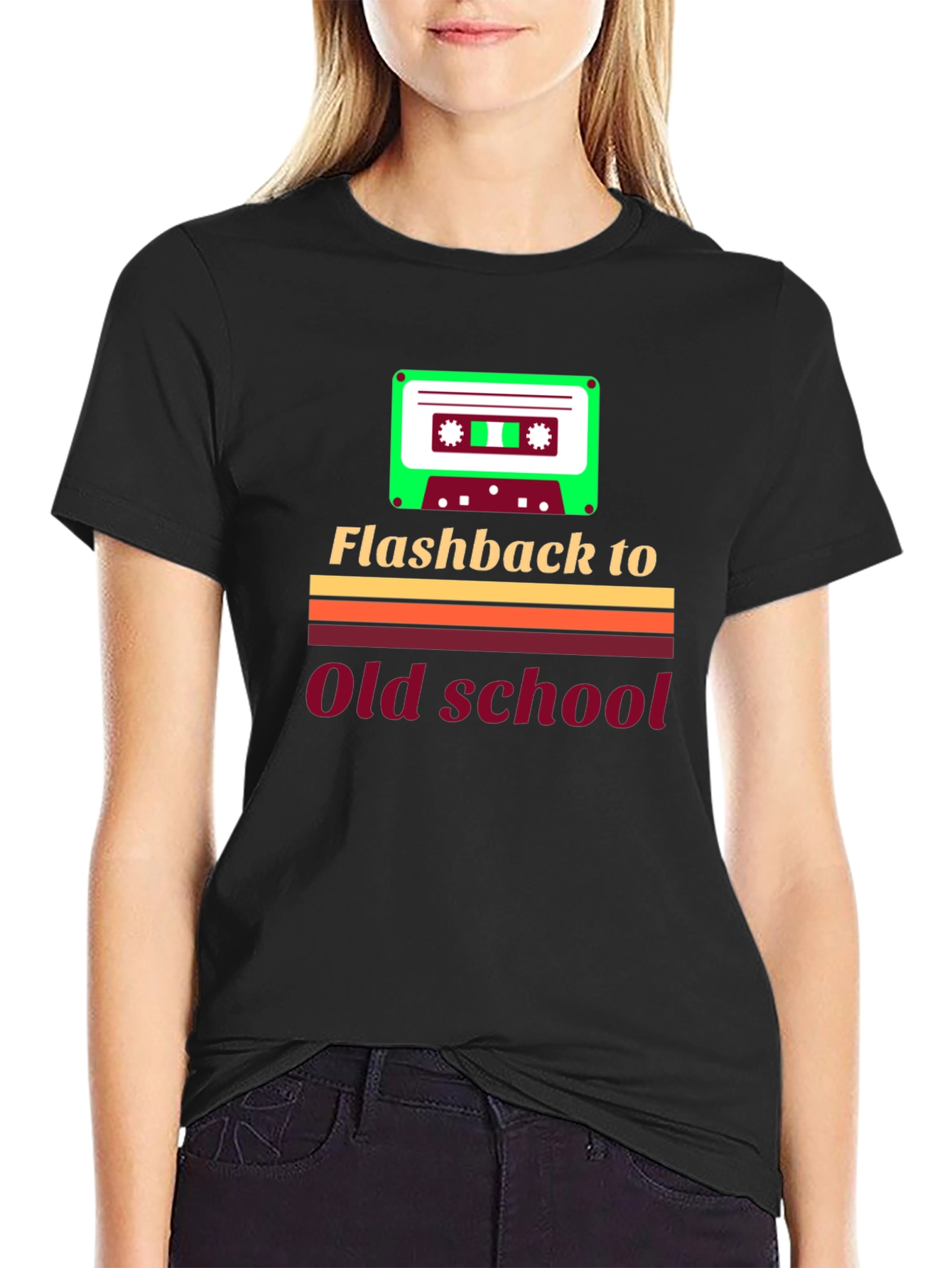 Flashback to Old School Retro Cassette T-Shirt