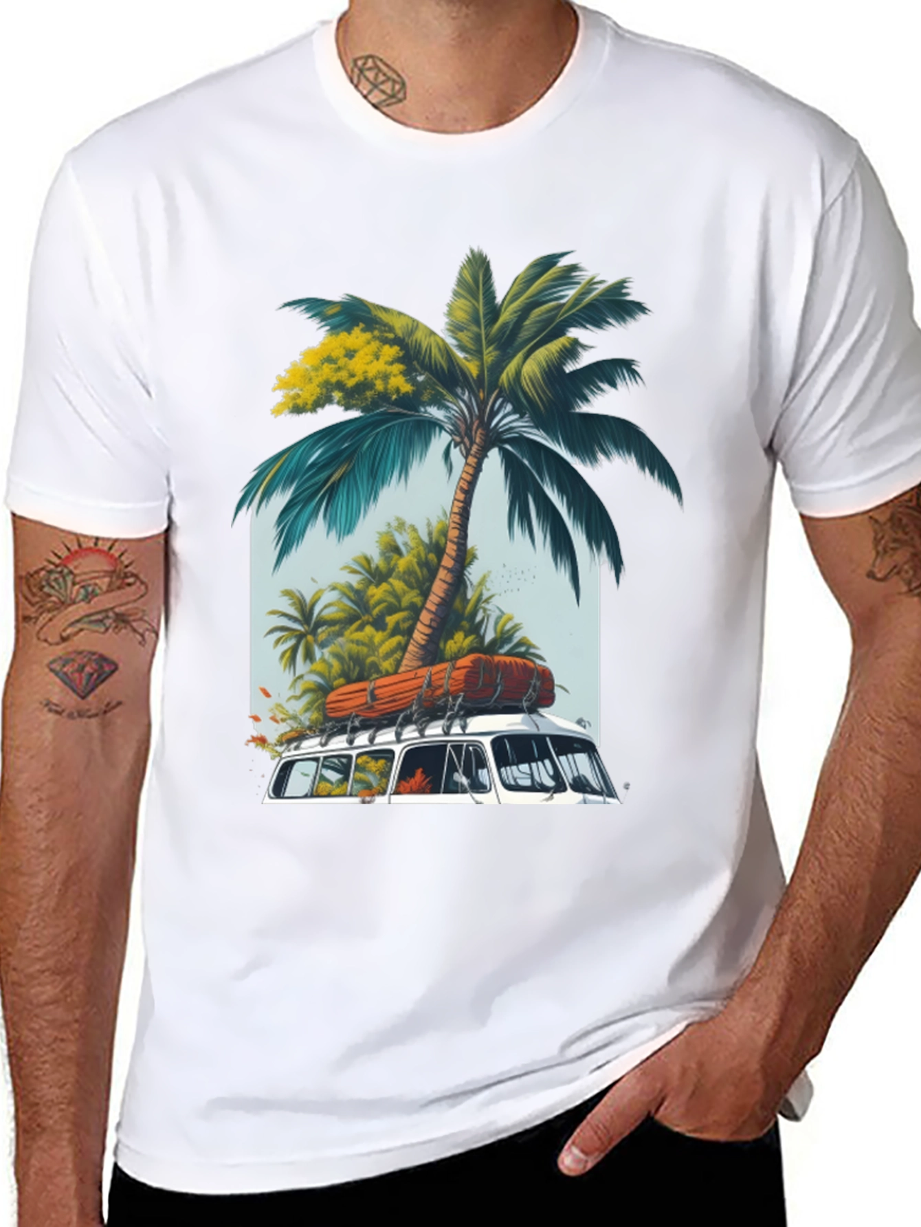 Tropical Van Graphic T-Shirt