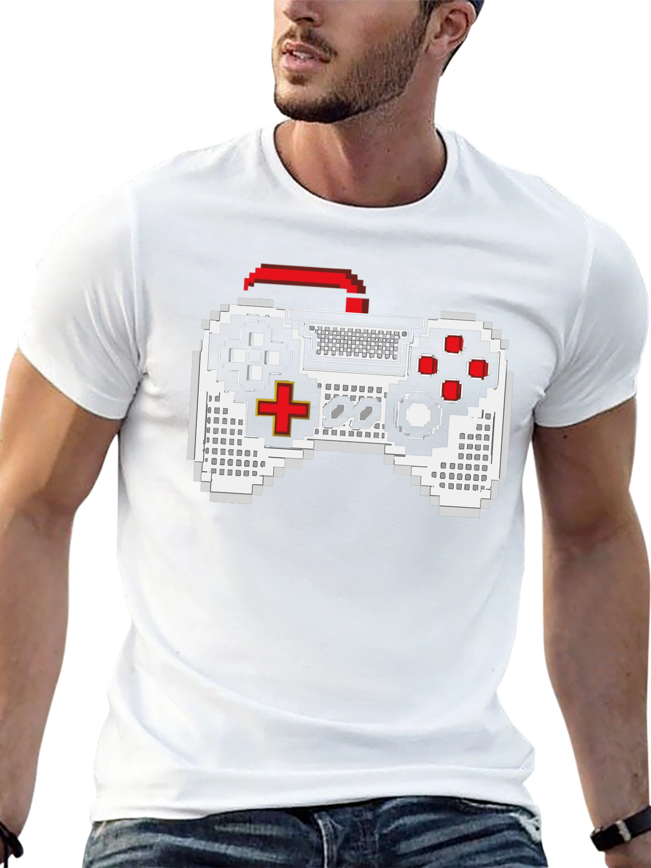 Retro Game Controller T-Shirt - Pixelated Fun!