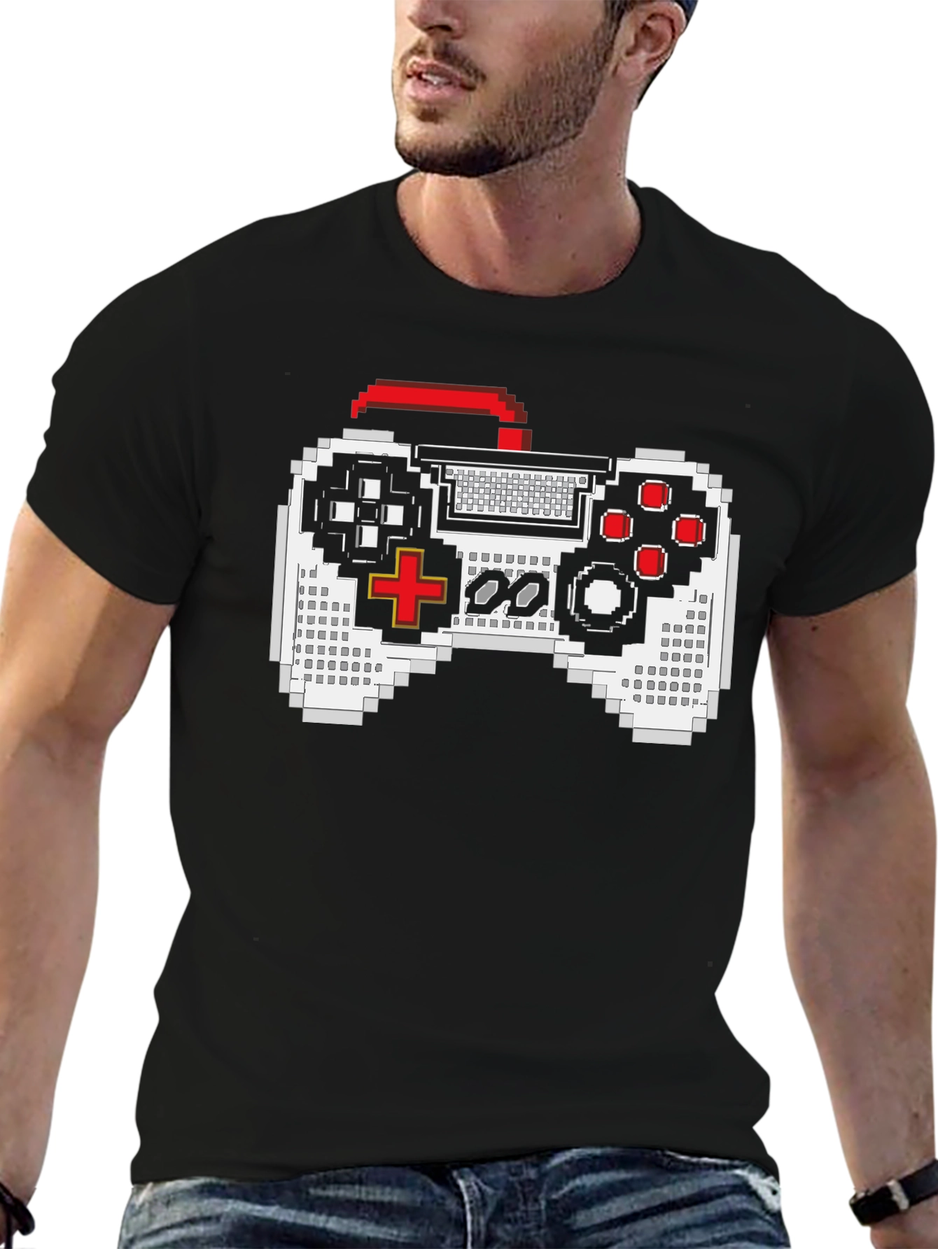 Retro Game Controller T-Shirt - Pixelated Fun!