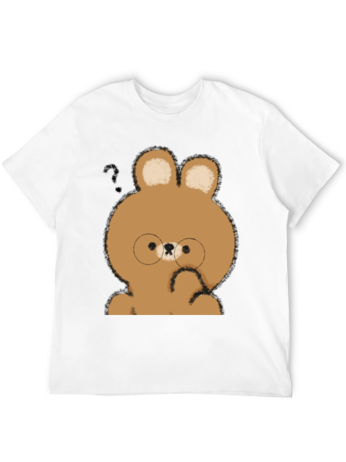 Cute Cartoon Bear T-Shirt - Unisex Soft Cotton Tee