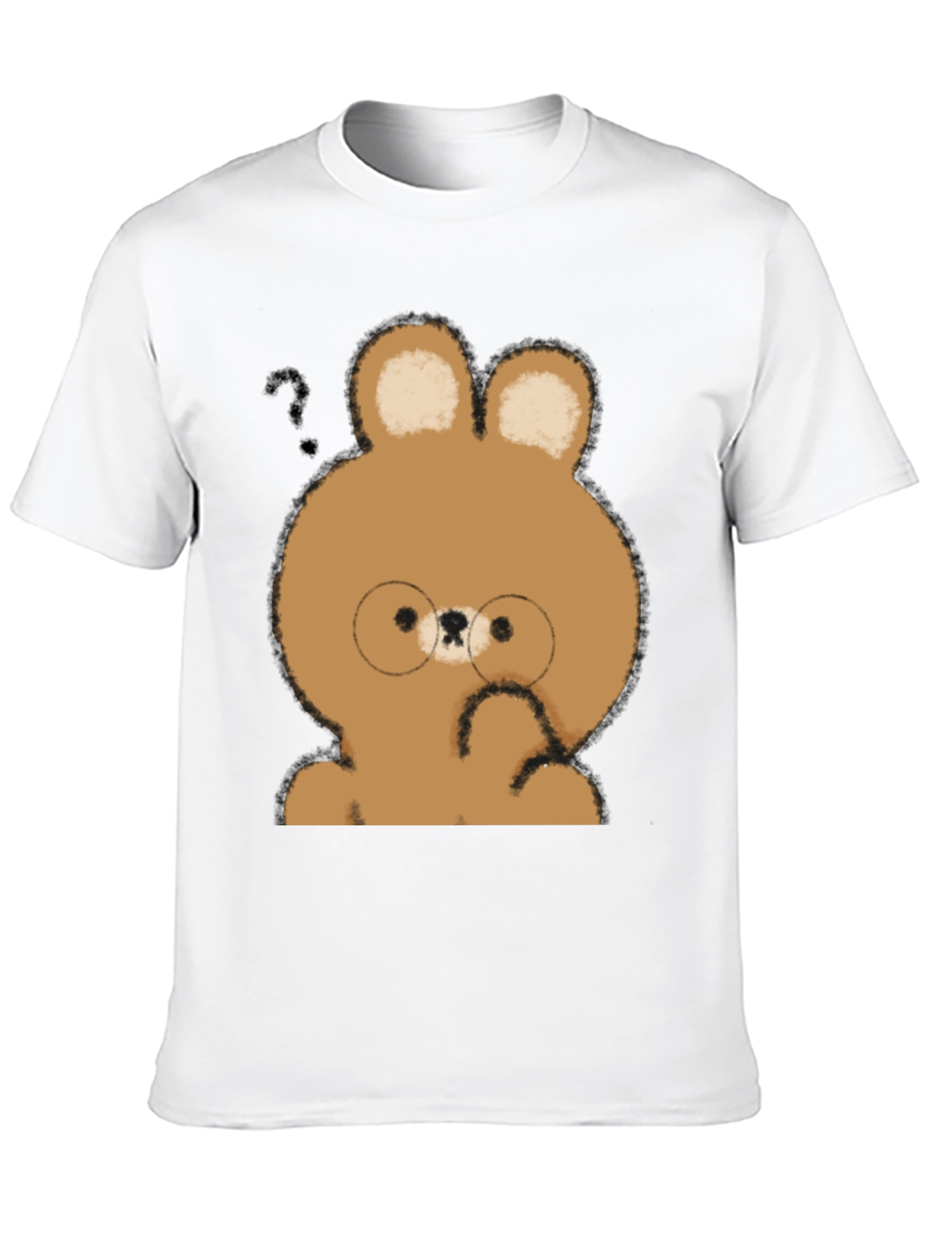 Cute Cartoon Bear T-Shirt - Unisex Soft Cotton Tee
