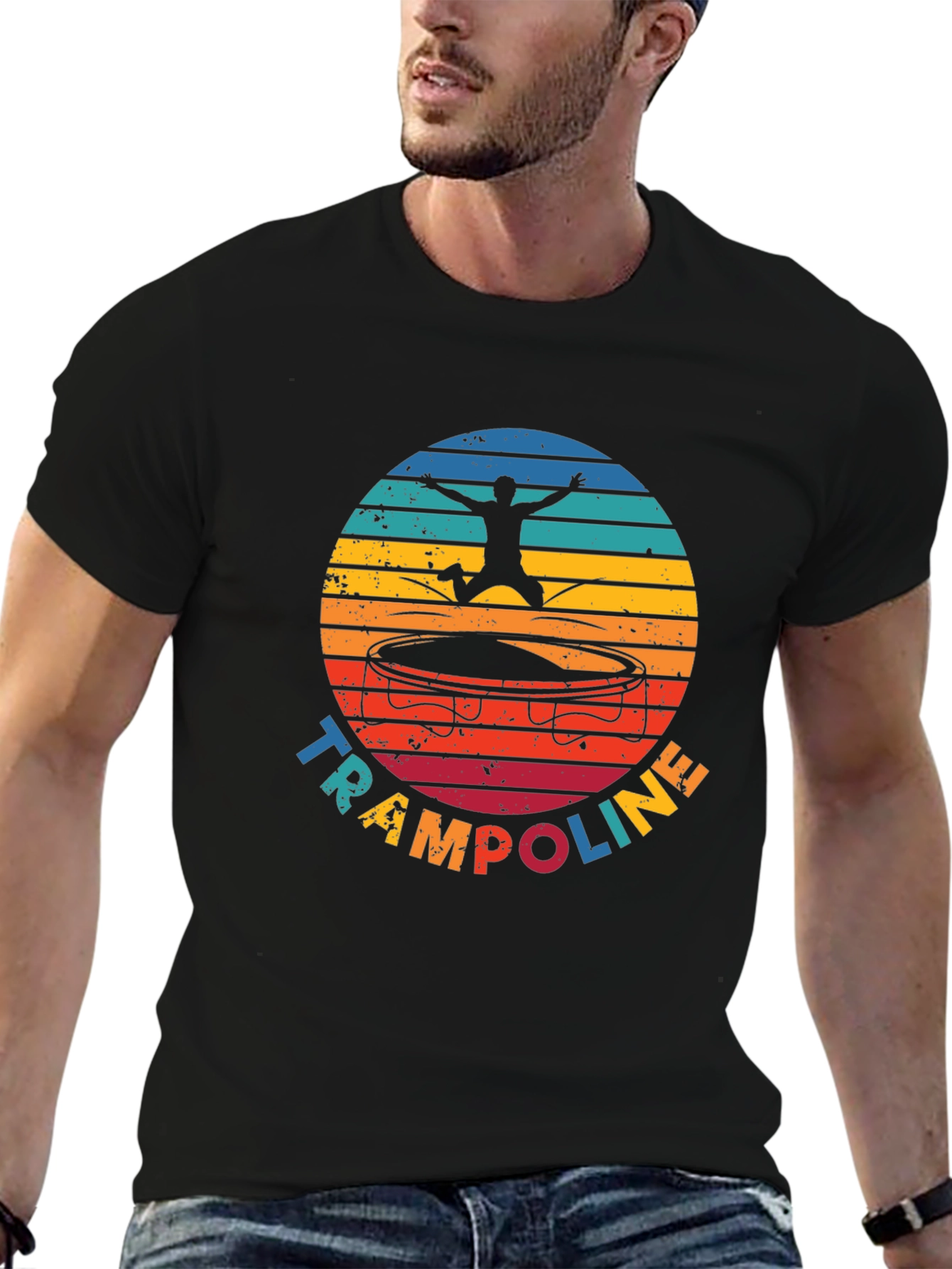 Retro Trampoline T-Shirt - Jumping Fun!