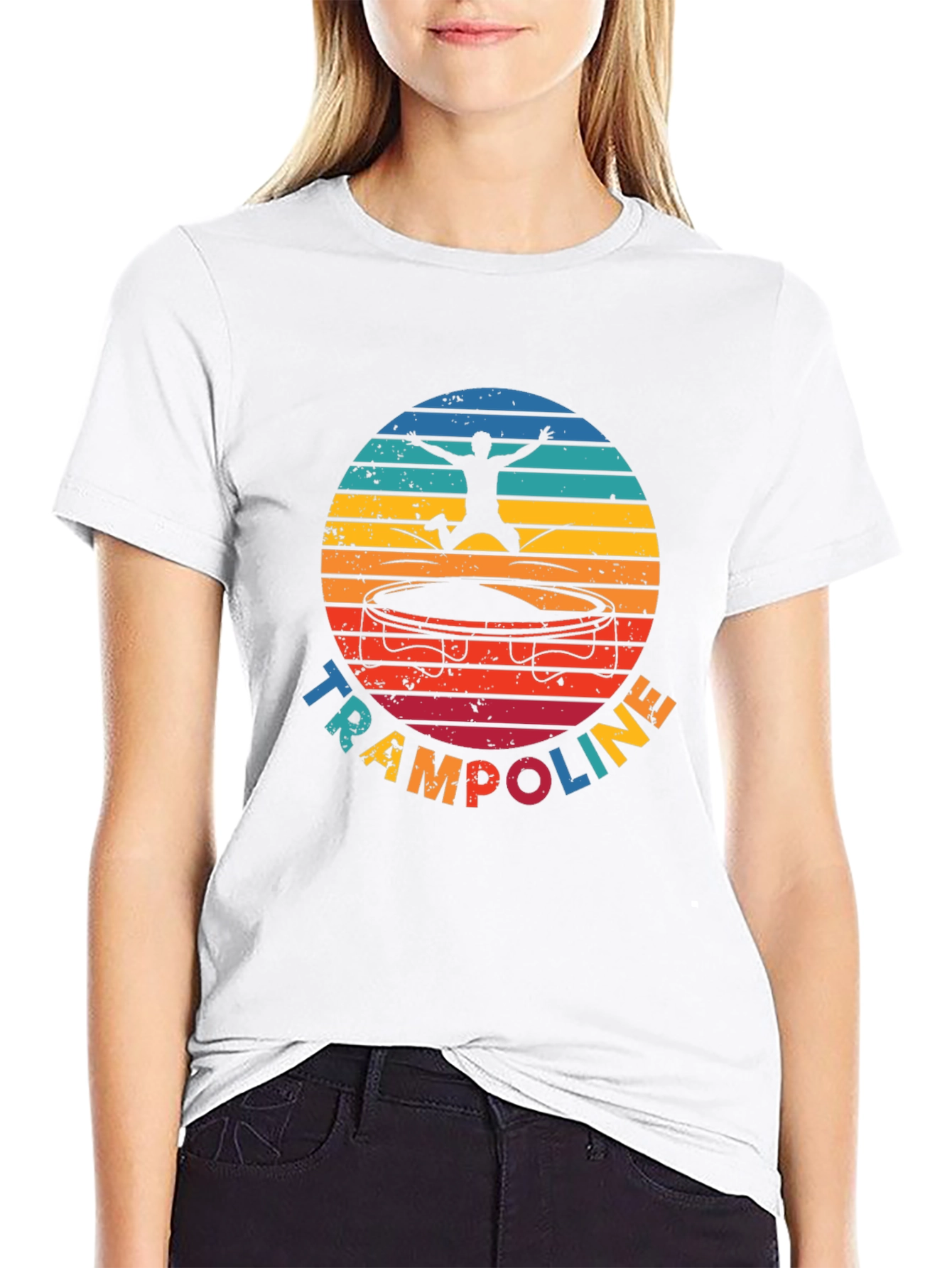 Retro Trampoline T-Shirt - Jumping Fun!