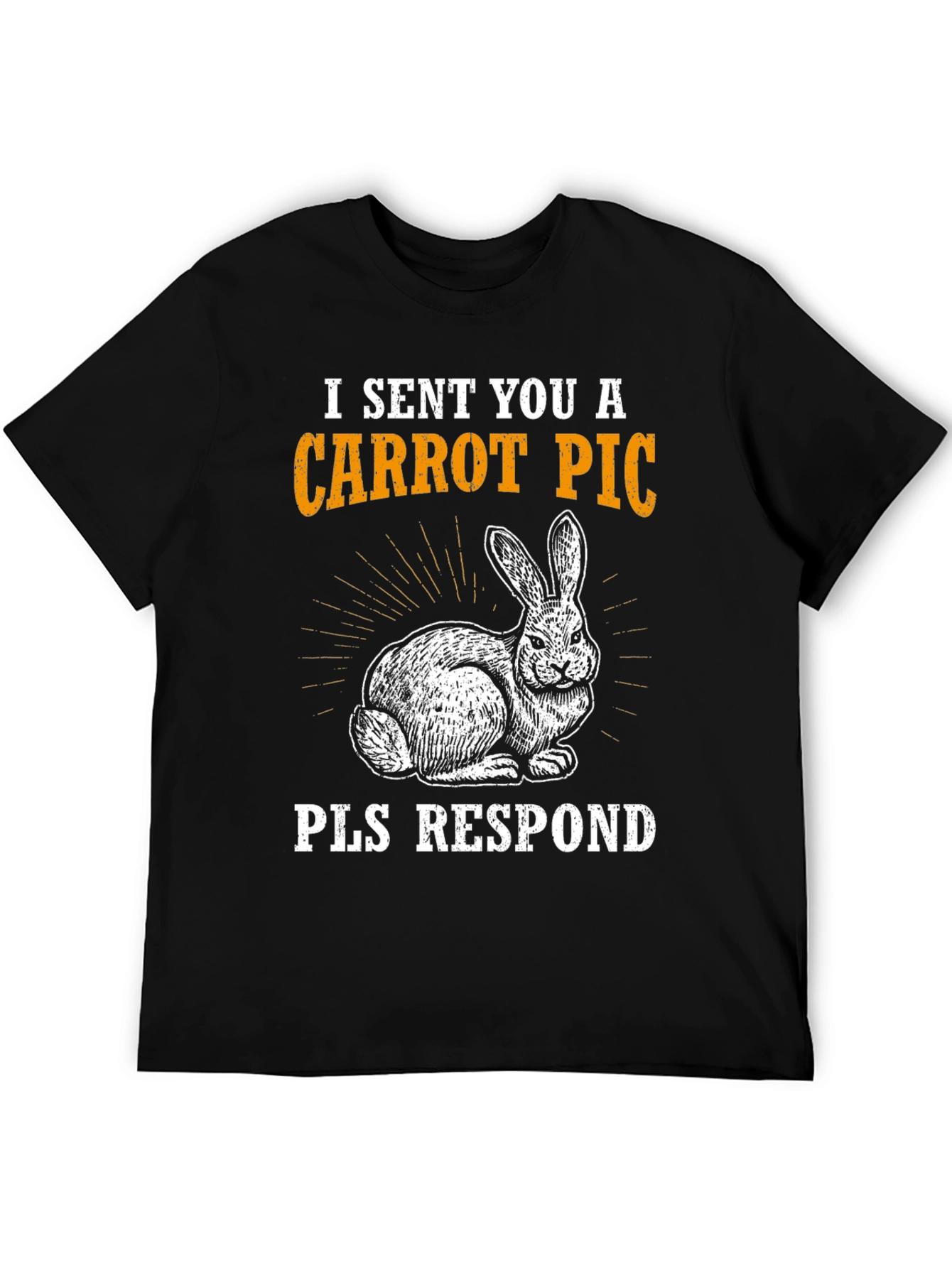 Carrot Pic Bunny Tee - Please Respond Funny T-Shirt