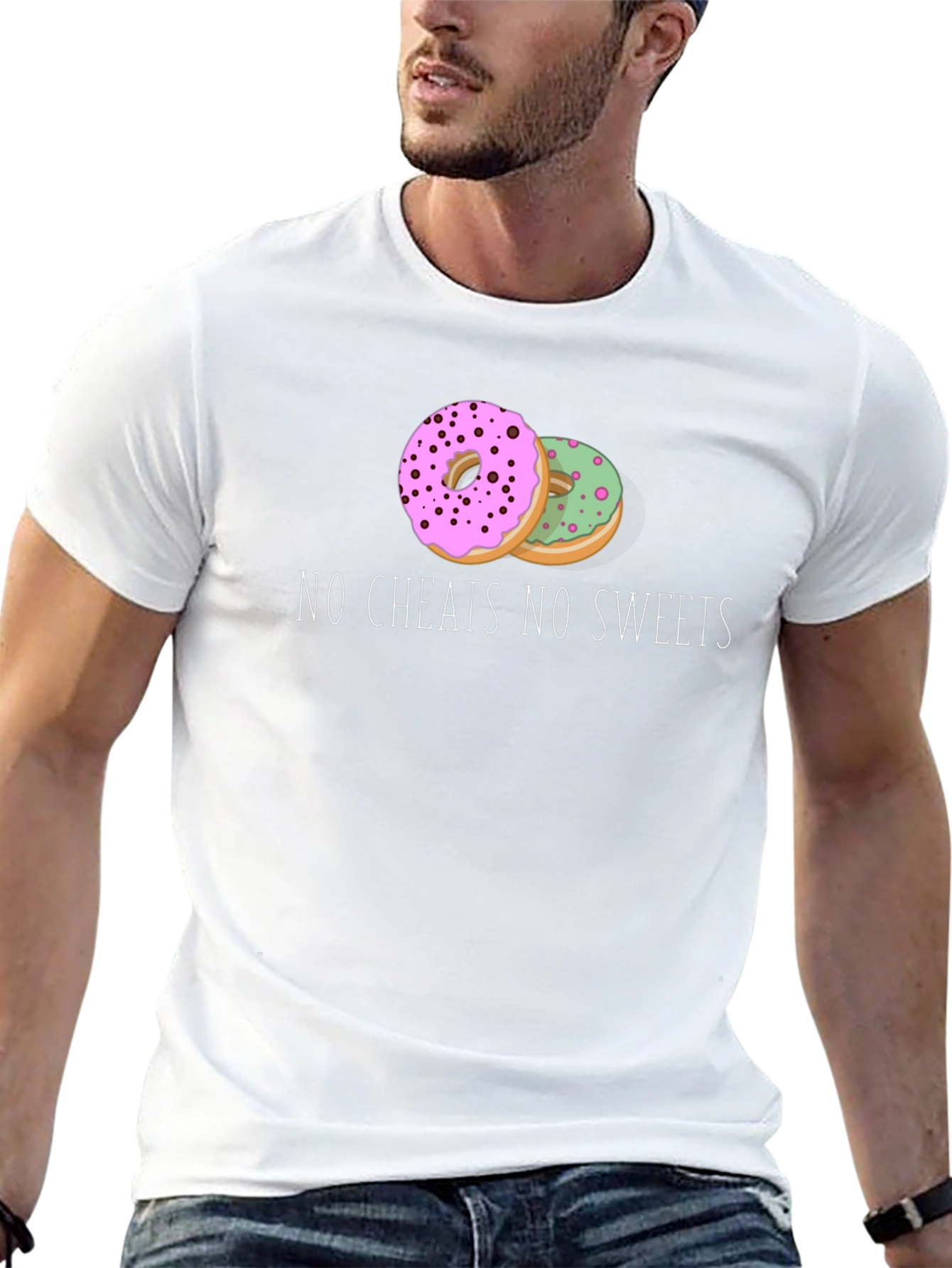 No Cheats No Sweets Donut Graphic Tee